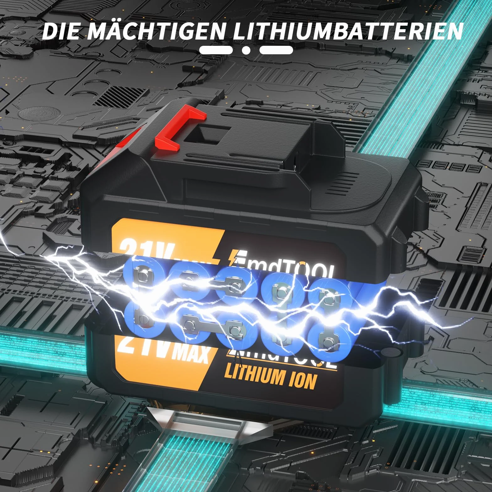 Akumulatorowa wkrętarka udarowa 1/2 pistolet udarowy 450 Nm, wkrętarka udarowa ze średnim momentem obrotowym, bezszczotkowa wkrętarka udarowa o wysokim momencie obrotowym, 4 sztuki końcówek do