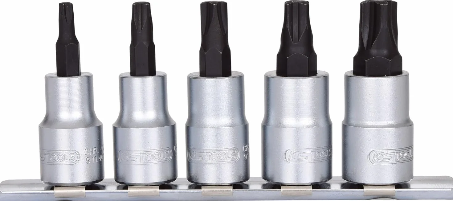 KS Tools 911.4010 3/8" Zestaw gniazd bitu do śrub MTS MORTORq®, 5-szt