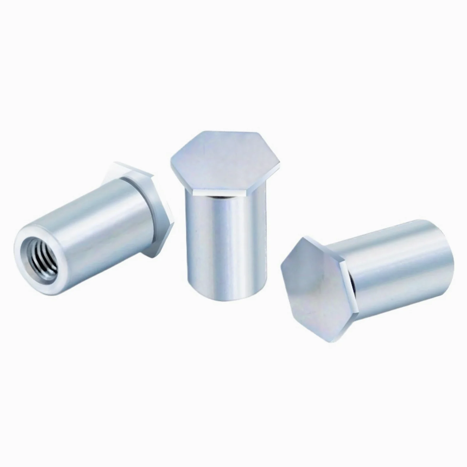 100 Szt. Nit Stud Otwór Zaślepiający Element Nitujący Płyta Dociskowa Nakrętka Śruby M2M2.5 Kołki Z Łbem Sześciokątnym(30mm,M2.5-(100pcs))