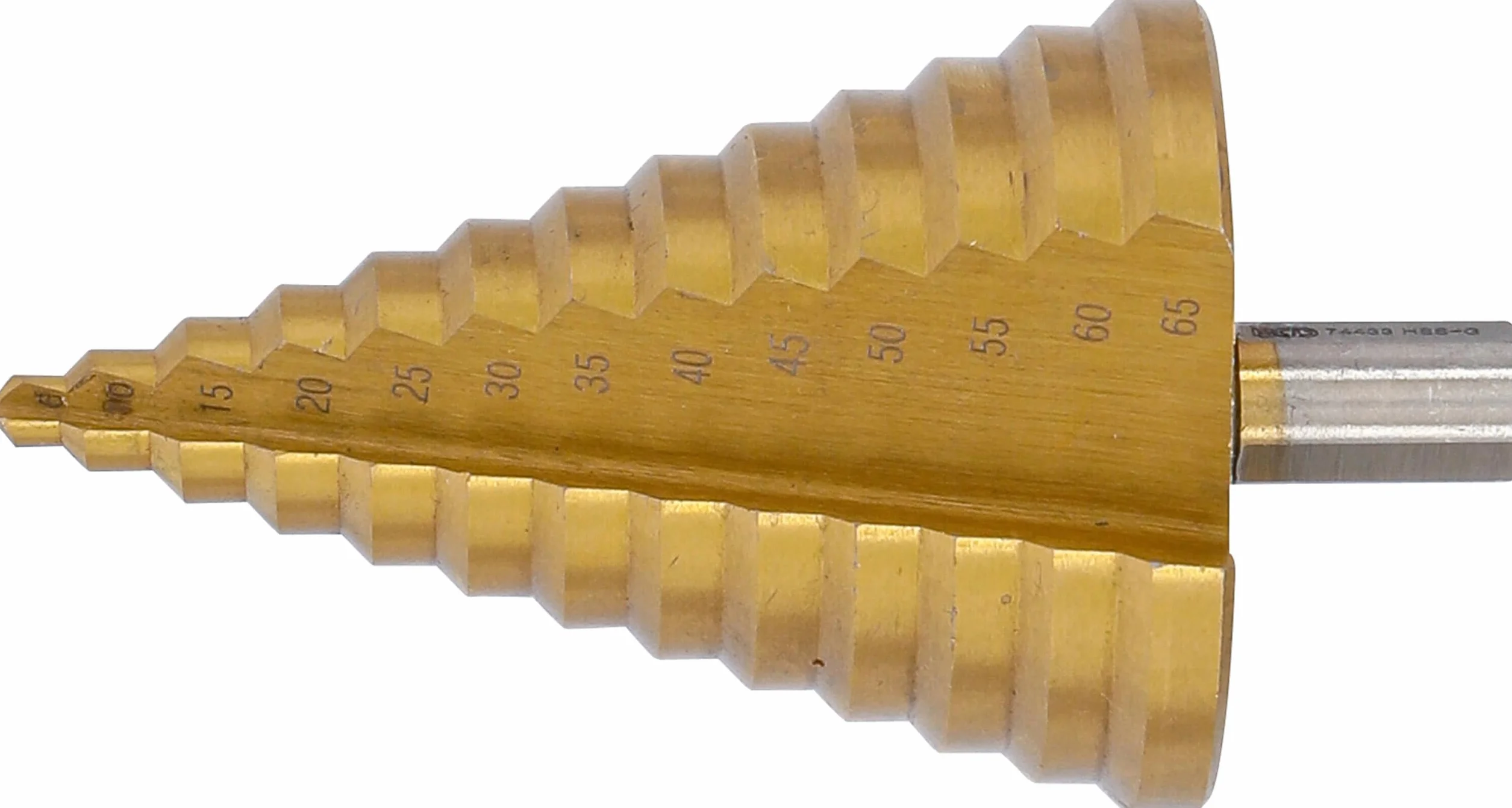 BGS 74433 Wiertło stopniowe powlekane azotkiem tytanu Ø 6-65 mm