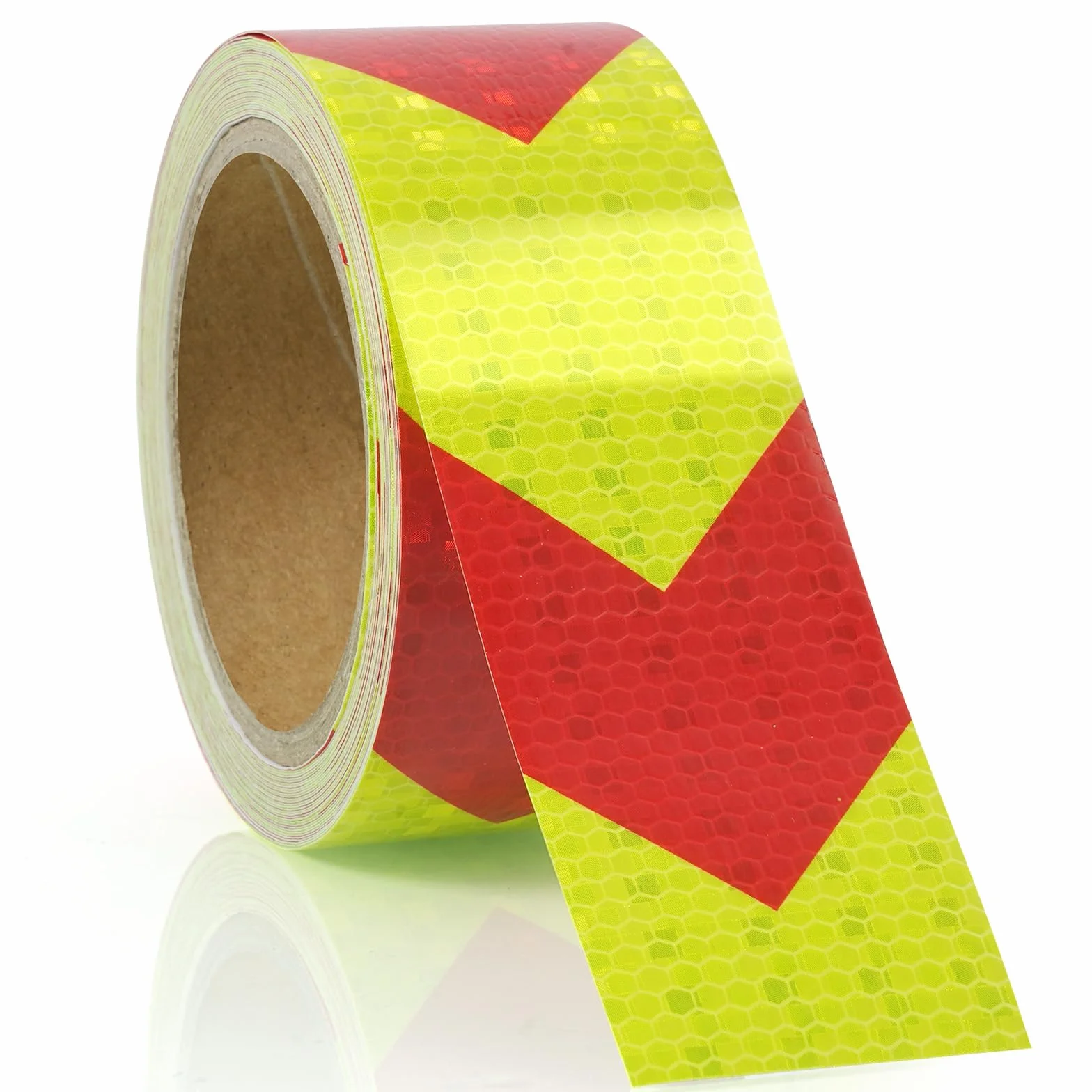 AOOWU Taśma odblaskowa, 5 cm × 10 m, wodoodporna, o wysokiej widoczności, samoprzylepna taśma ostrzegawcza, przemysłowa taśma znakująca, ostrzegawcza o zagrożeniu, ostrzegawcza taśma bezpieczeństwa do