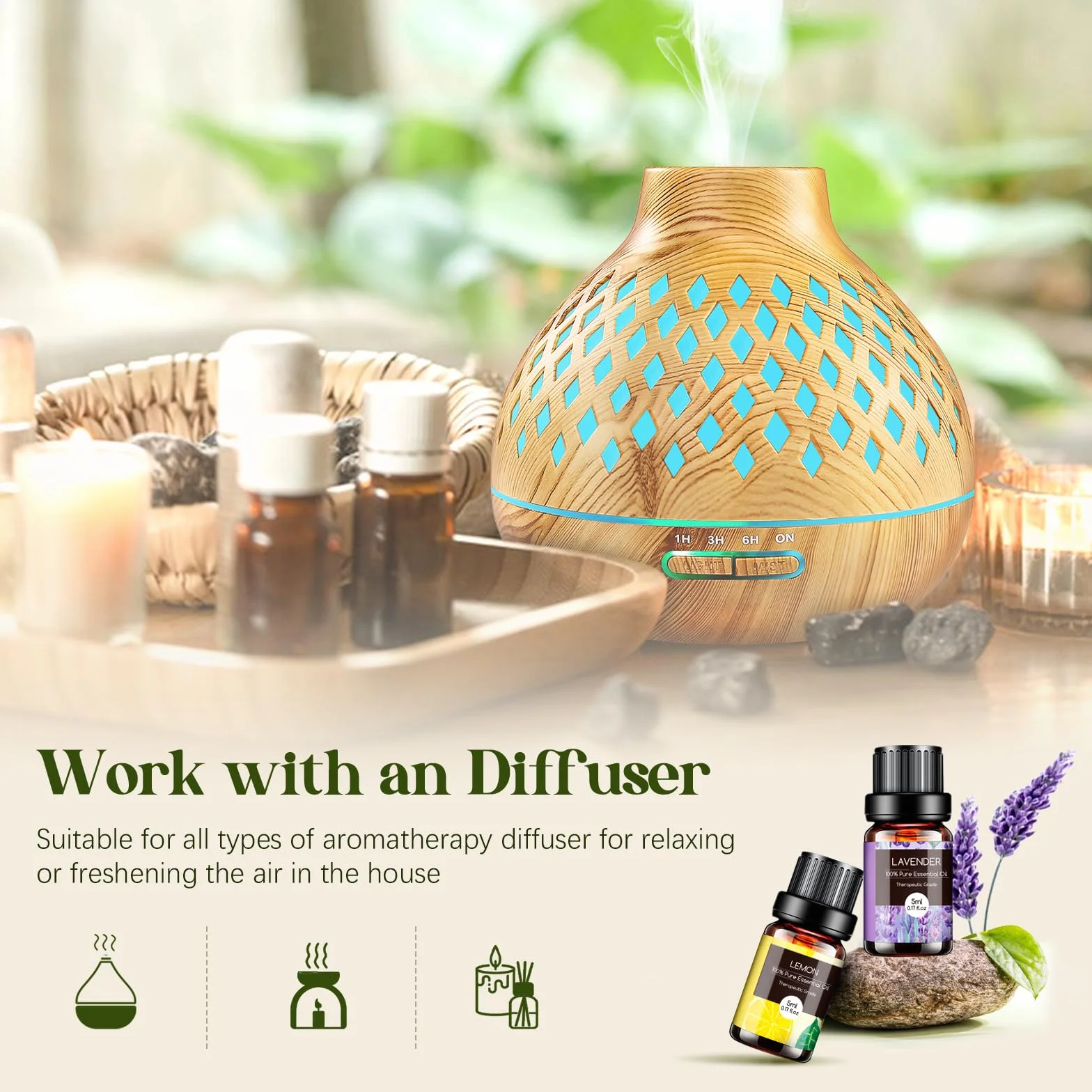 Aeshory Zestaw Olejków Eterycznych 20 X 5 ml, 100% Naturalny Czysty Olejek Eteryczny Do Aromaterapii Do Dyfuzorów Domowych, Nawilżaczy, Do Relaksu, Czyszczenia, Wyrobu Mydła I Świec