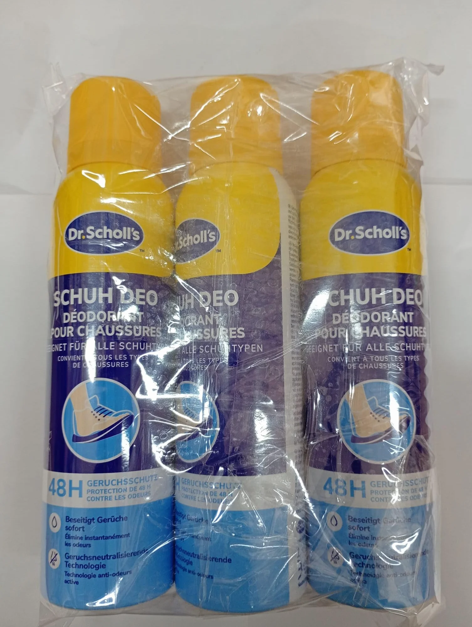 Dr. Scholl's Dezodorant w sprayu do butów 48h 3 x 150 ml