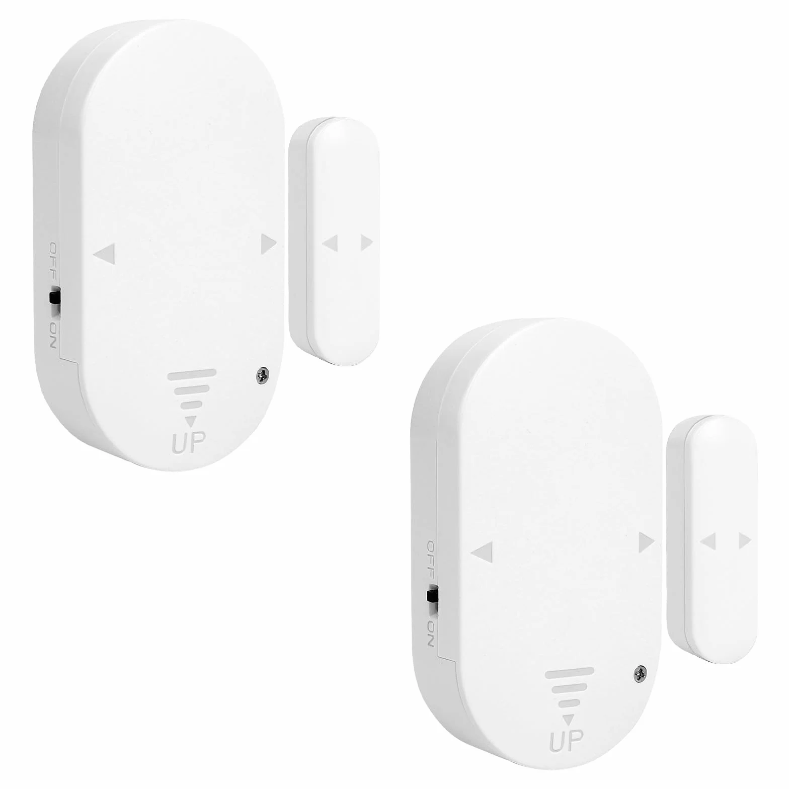 Cuteefun Alarm drzwiowy, 2 sztuki Czujnik wibracji stłuczenia szkła, 130 dB Głośny czujnik drzwi, Regulowana głośność Alarm okienny Alarm antywłamaniowy, Alarm okienny dla bezpieczeństwa domu, Sklepu