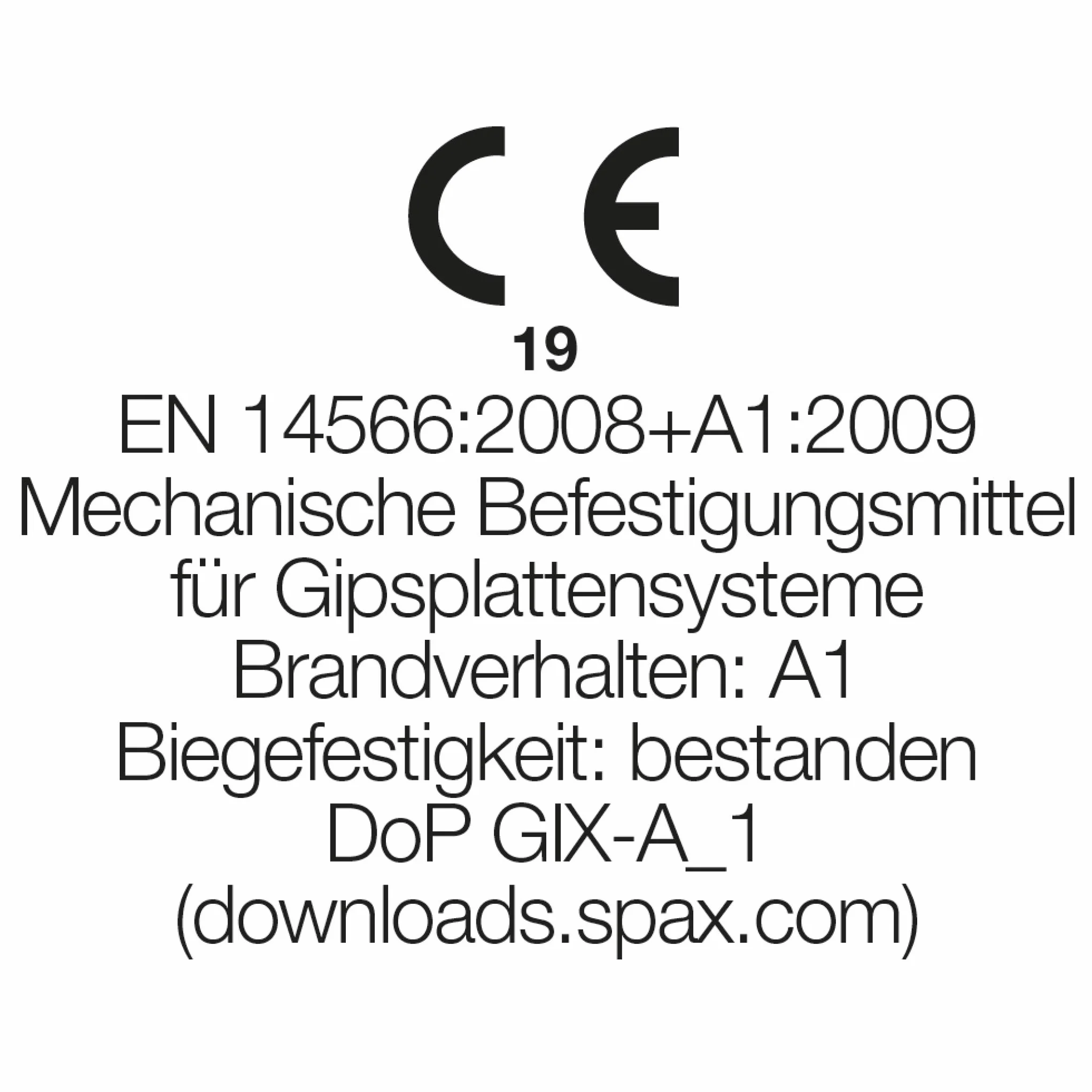 SPAX GIX-A 1091170390255 wkręty do szybkiego montażu 3,9 x 25 mm drobny gwint, 1000 sztuk, łeb trąbki, krzyżakowy H2, śruby do gipsowo-kartonowego kartonu, na metalowym stojaku