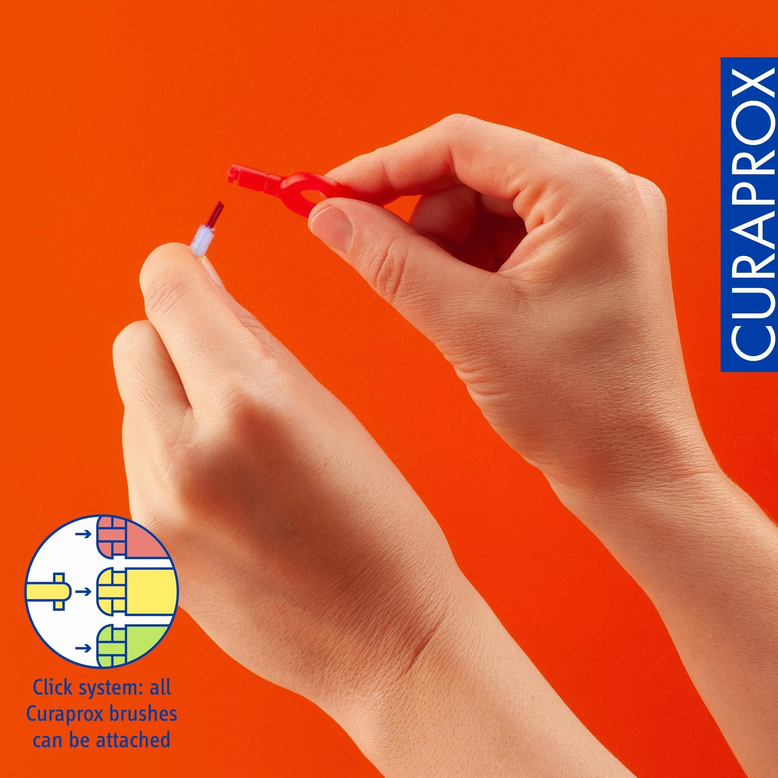 Curaprox Zestaw Szczotek międzyzębowych CPS 405 Perio Start-do większych szczelin i pielęgnacji dziąseł/zawiera 5 szczotek i Podwójne Uchwyty/Cherry Pink/Made in Switzerland