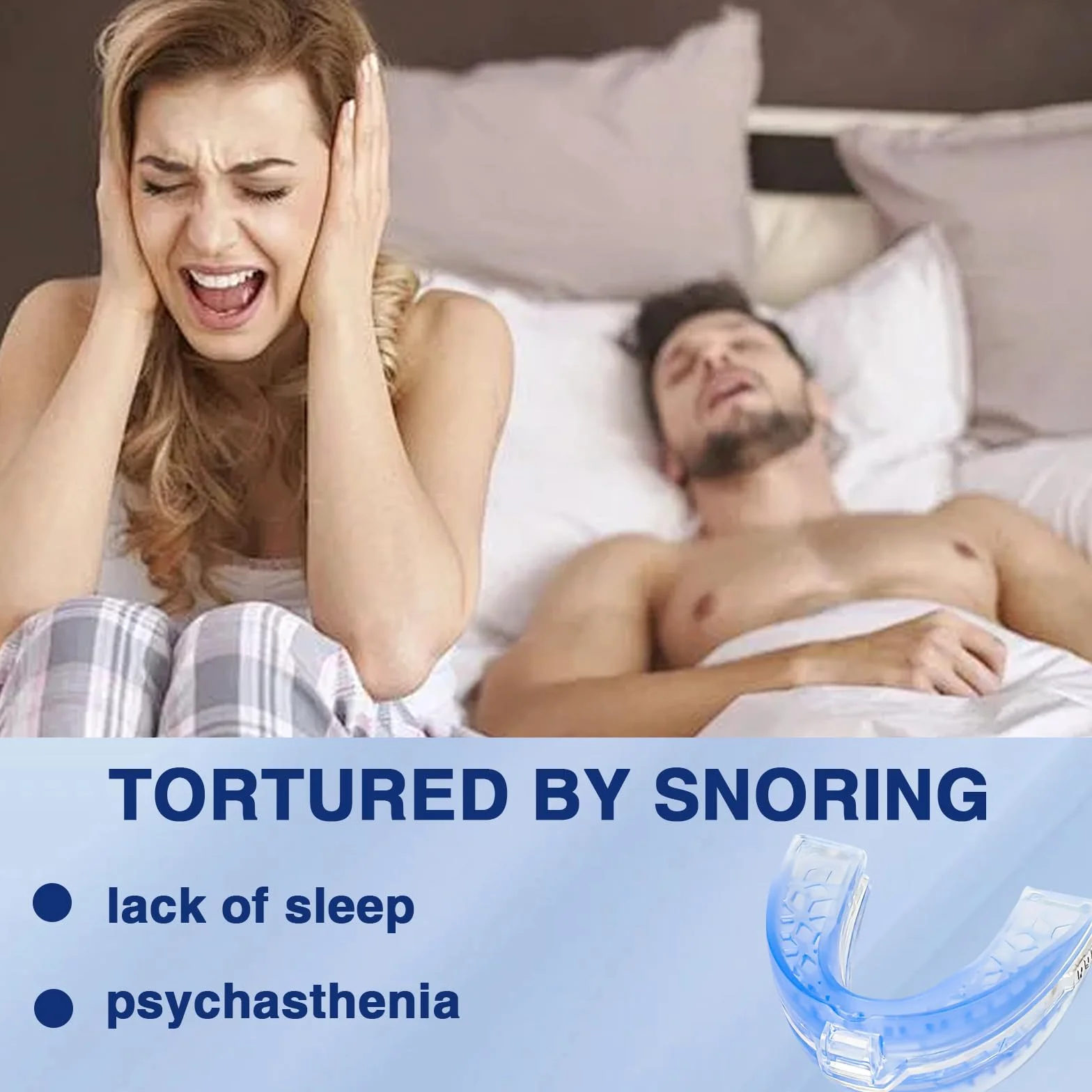 Thoquene Szyna przeciw chrapaniu i zgrzytaniu zębów