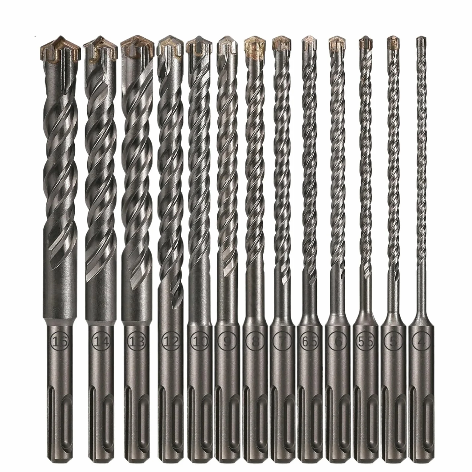1Pc Concrete SDS Plus 5-16mm Bit Cross Cutter Head Double Auger Hammer 160mm Wall Brick Block Electric Hammer Masonry Bit(160mmX13pcs)
