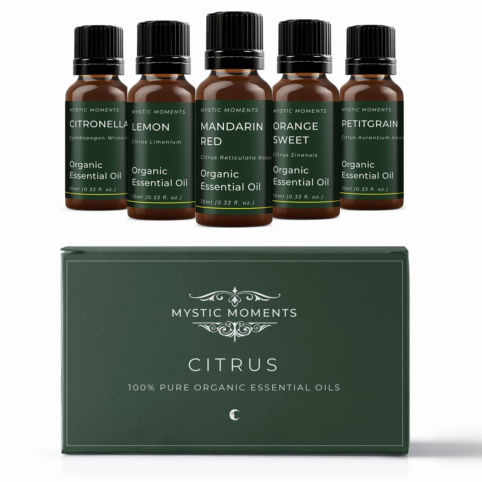 Mystic Moments Organic Citrus Essential Oils Gift Starter Pack