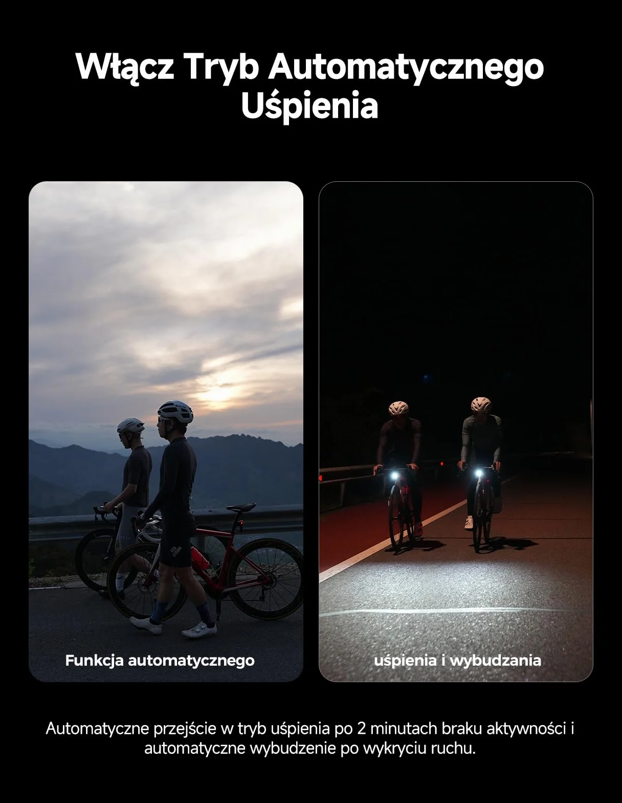 iGPSPORT VS800S Inteligentna Przednie Światła Rowerowe 800 LM, Bateria 4000 MAh, Auto Włącz/Wyłącz, Sterowanie Pilotem, 6 Trybów Światła, Antywstrząsowa, Antyodblaskowa, USB-C, Wodoodporność IPX6