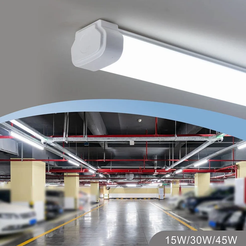 Listwa świetlna LED 1,2 m, 1 szt., wodoodporna, zintegrowana lampa rurowa, 30 W, 1,2 m, 3420 lm, IP65 6500 K, zimna biel, z wbudowanym złączem śrubowym