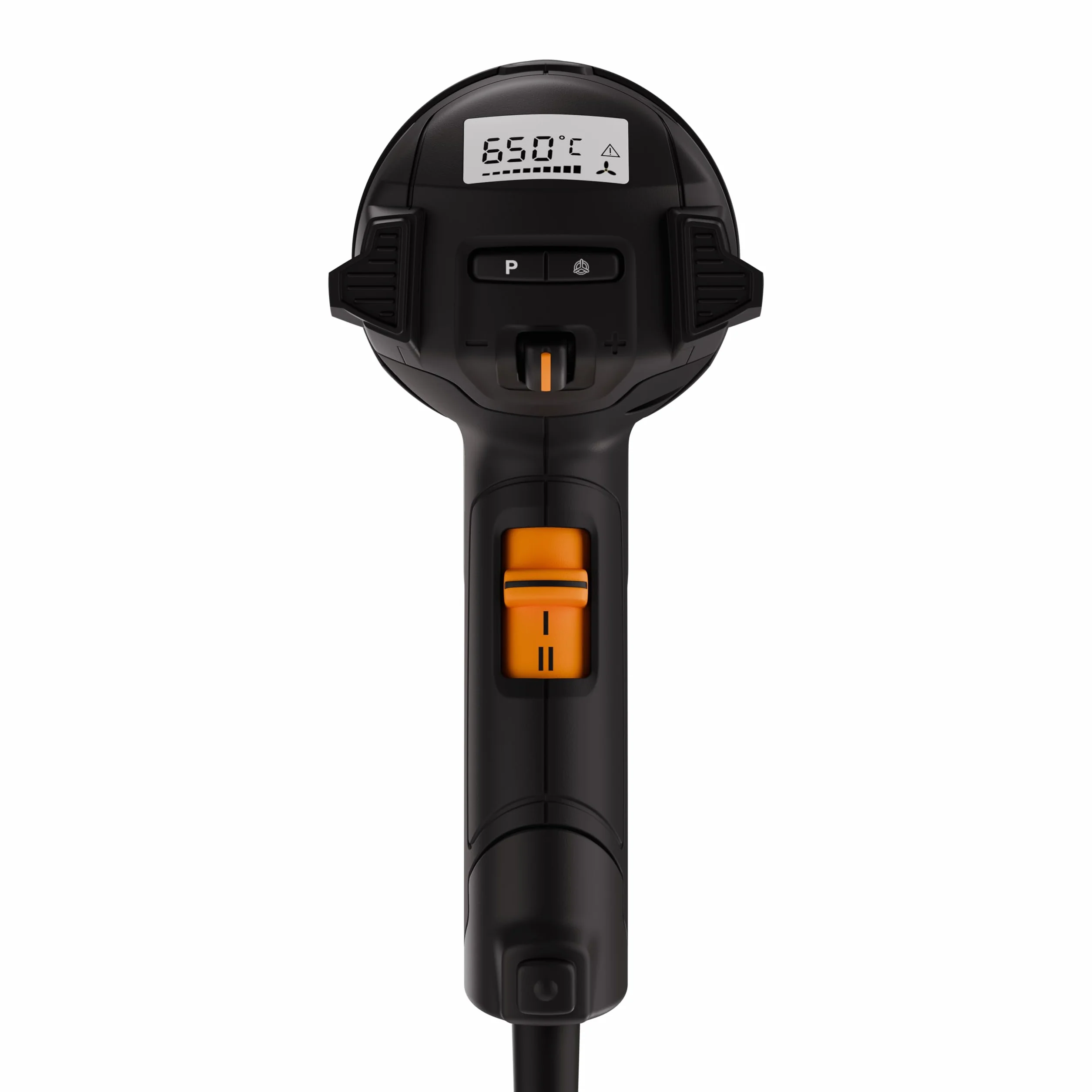Steinel Pistolet na gorące powietrze HM 2320 ESD | Opalarka o mocy 2300 W, wyświetlacz LCD, temperatura od 80 °C do 650 °C, tryb ECO, przewód o długości 3 m