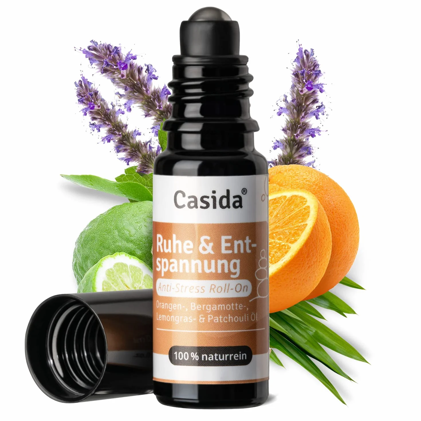 Casida Roll-On Odpoczynku i Relaksu 10 ml - Antystresowy Olejek Perfumowany Eteryczny do Aromaterapii