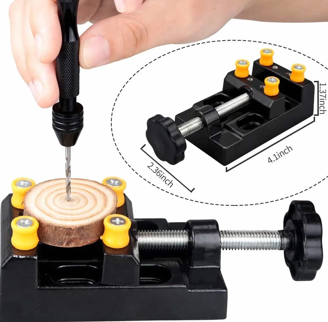 Imadło z trzpieniem 60 sztuk mini wiertła 0,3-1,2 mm do PCB wiertła kręte 0,5-3,0 mm precyzyjne imadło ręczne