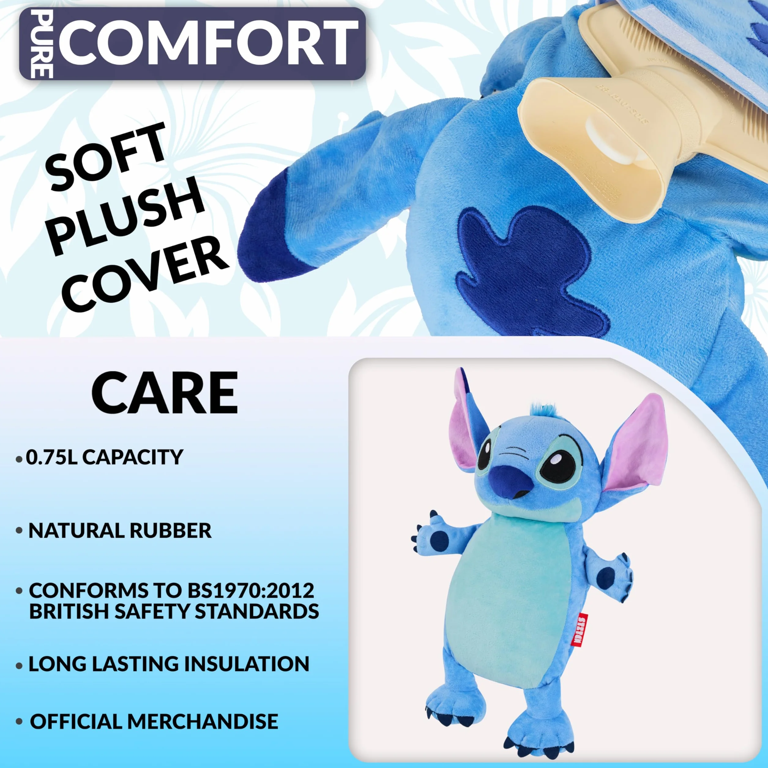 Disney Stitch termofor przytulanka 0,75 l łagodzi ból