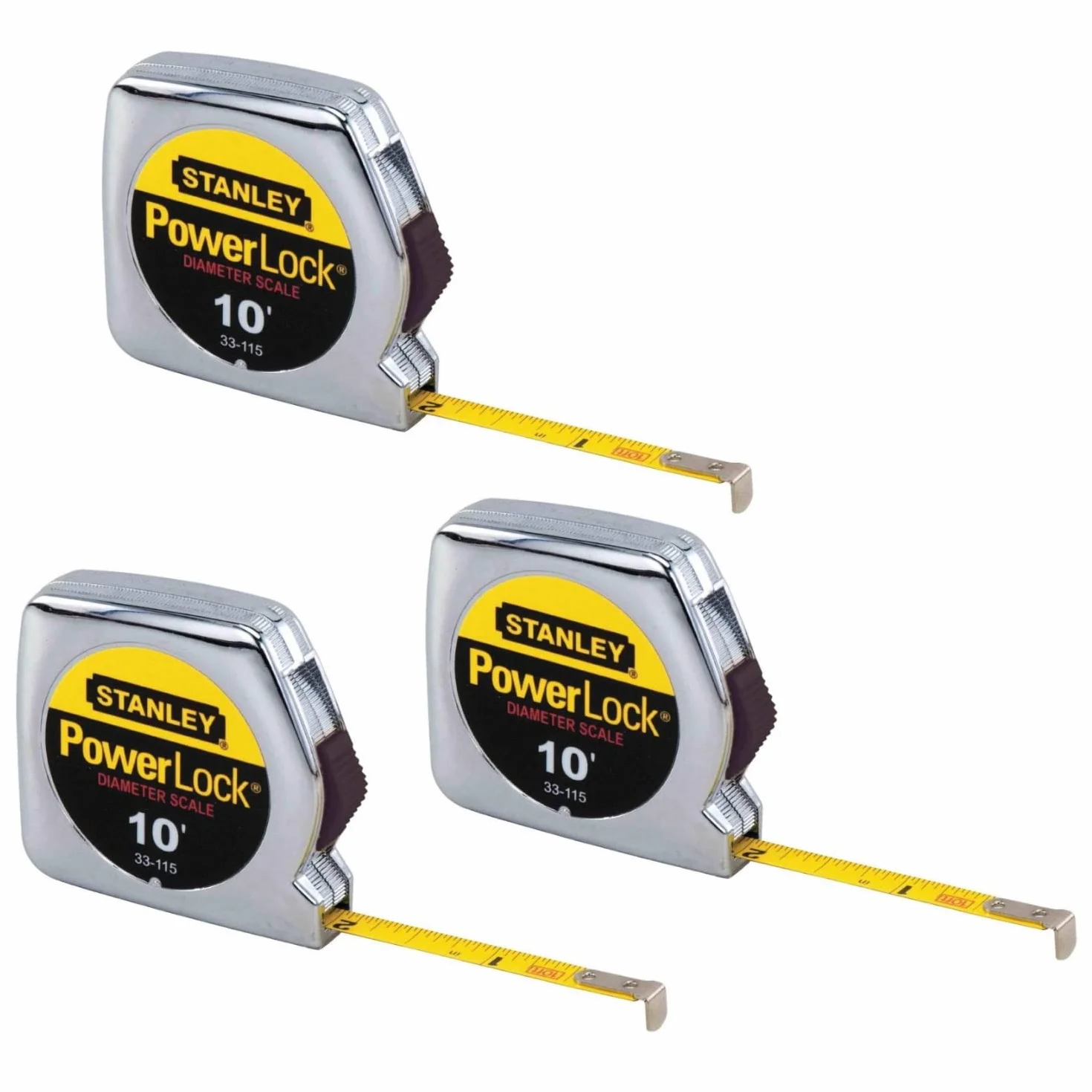 Stanley Narz dzia r czne 83-115 25 cm x 1/4" zasada ta my kieszonkowej PowerLock (3 sztuki)
