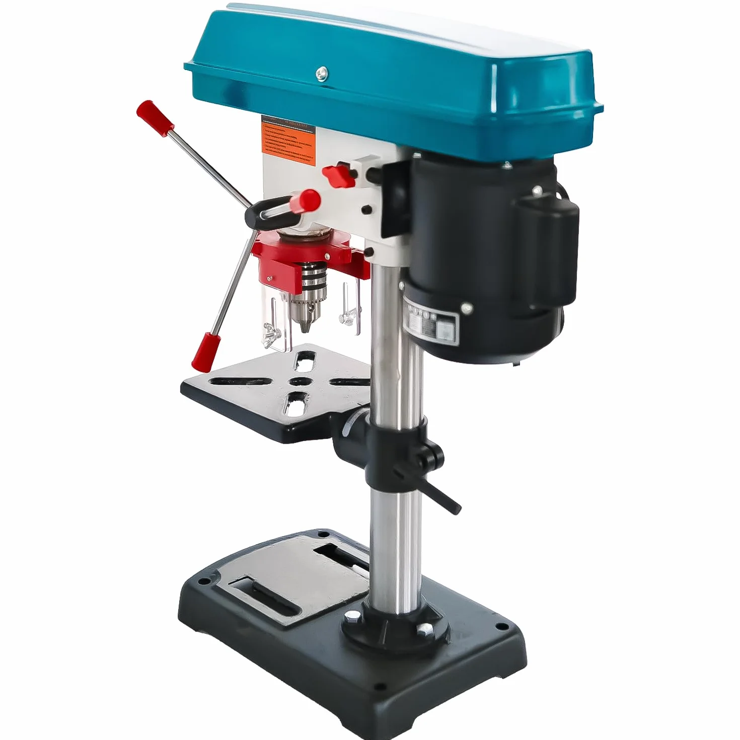 KATSU Tools Wiertarka stołowa 250 W + uchwyt 13 mm + 5 prędkości elektroniczny przełącznik zmiennej prędkości + 50 mm maksymalna głębokość wiercenia + maks. 2620 obr./min + stół wiertarski z regulacją