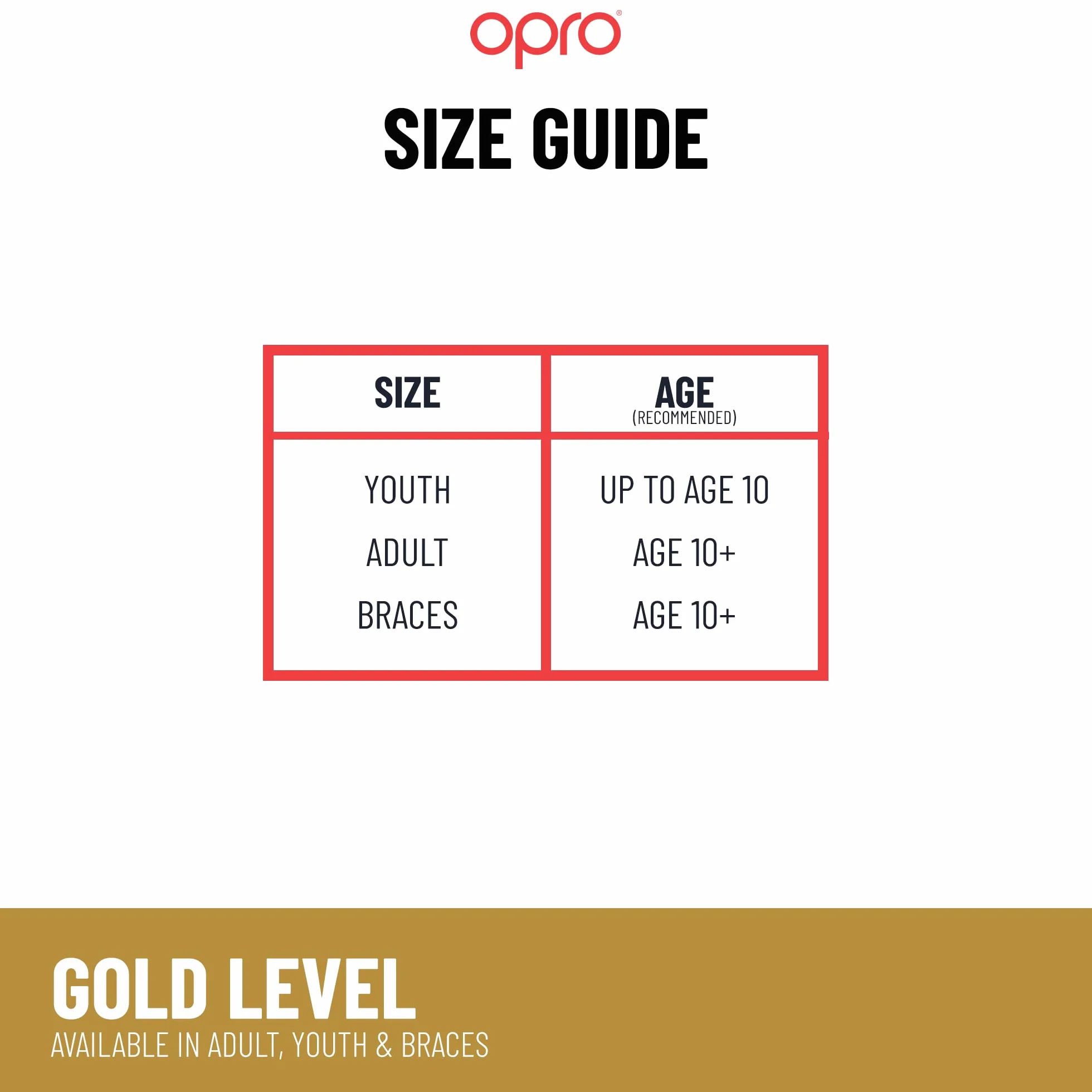 Opro Uniseks Gold Level 5060143579240 Ochraniacz na Zęby, Czarny, 10+