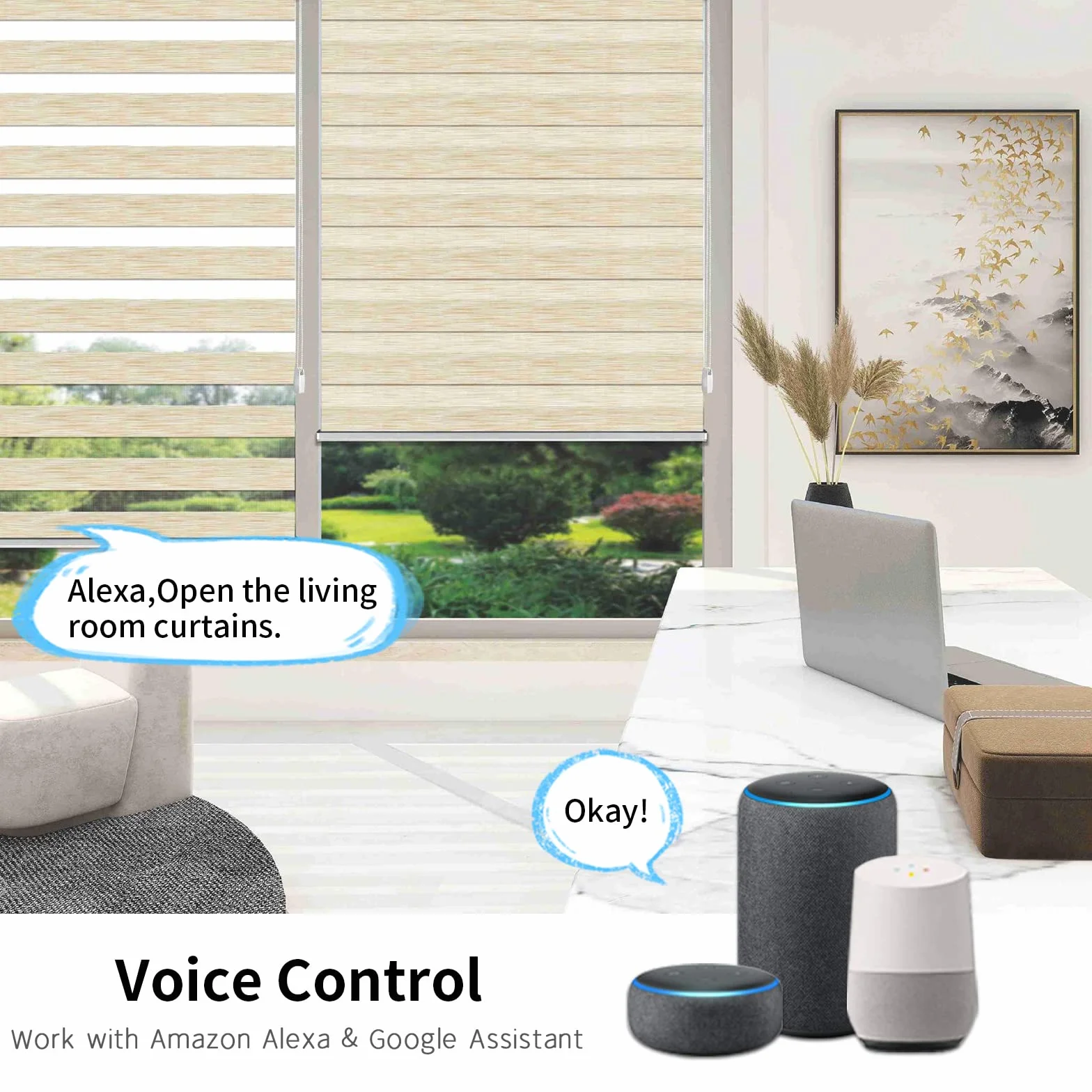 CNBINGO Przełącznik rolet Wi-Fi, do żaluzji/zasłony/sterowania silnikiem drzwi, inteligentny przełącznik dotykowy współpracuje z Alexa, Google Assistant, przewód neutralny, czarny