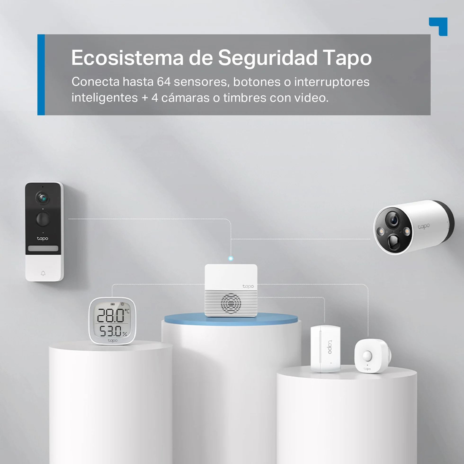 TP-Link Tapo H200 | Inteligentny Hub Smart Home | Obsługa do 64 urządzeń IoT + 4 kamery | Alarm i Dzwonek | Lokalny zapis na microSD | Kompatybilny z Alexa i Google Home