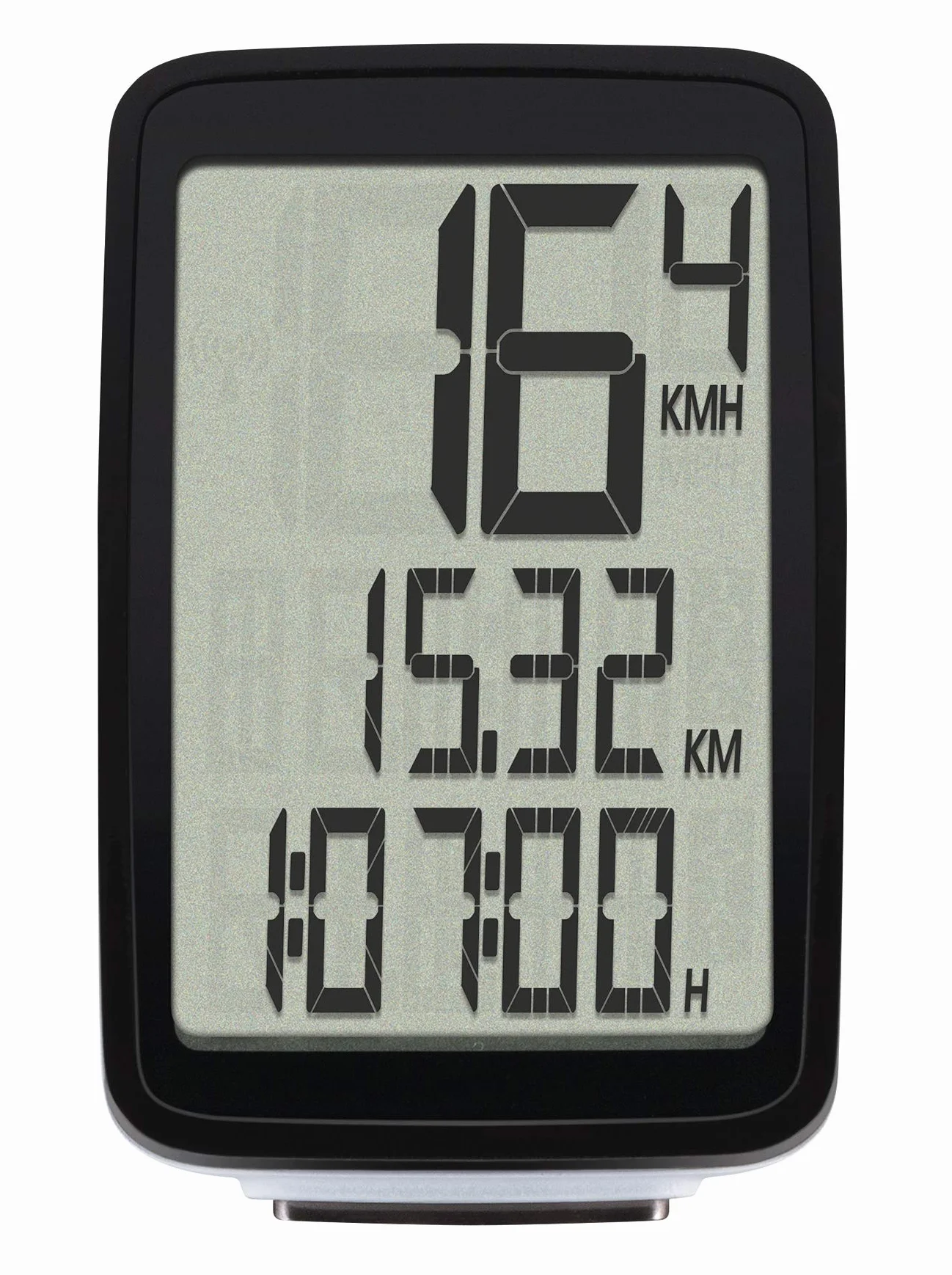 Sigma Sport Komputer rowerowy Pure 1 ATS, 4 funkcje, duży wyświetlacz, bezprzewodowy tachometr rowerowy, czarny
