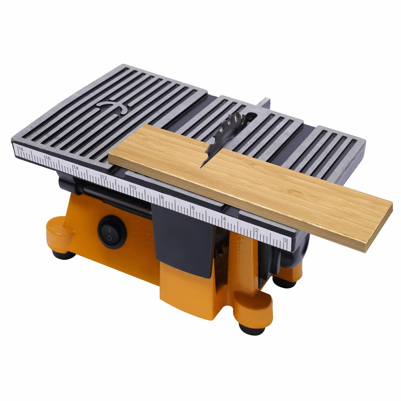 Stołowa piła tarczowa 90 W, mini elektryczna piła stołowa, 220 V, 4500 obr./min, średnica brzeszczotu 10 cm, rozmiar stołu 190 x 142 mm dla przemysłu, przemysłu meblarskiego, zakładów obróbki drewna