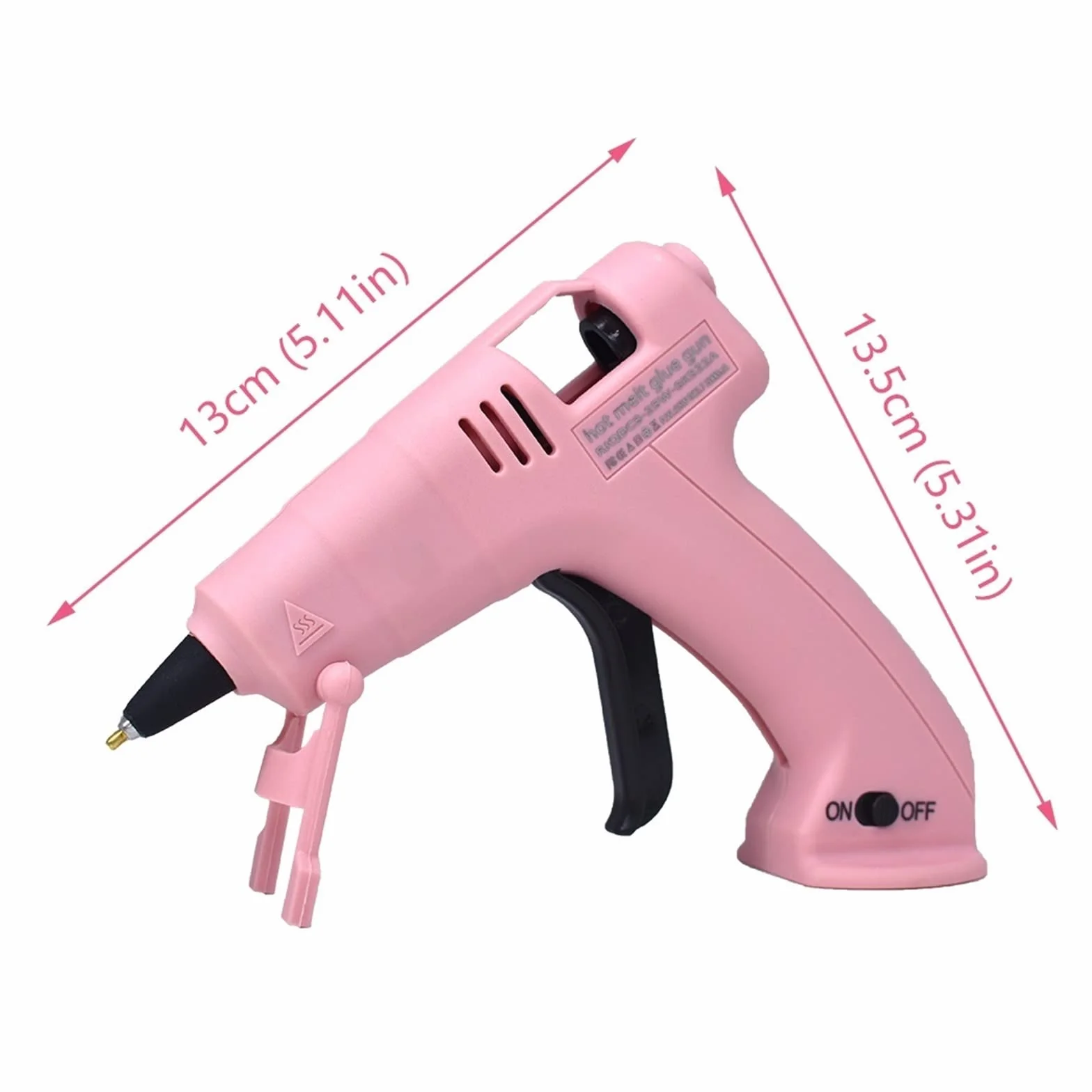 Bezprzewodowy Pistolet Do Klejenia Na Gorąco Dziecko Rękodzieło Domowe DIY Naprawa Użyj 7mm Klej W Sztyfcie Bezprzewodowy Pistolet Do Kleju 3.6V 60 Min Czas Użytkowania(SET-3)
