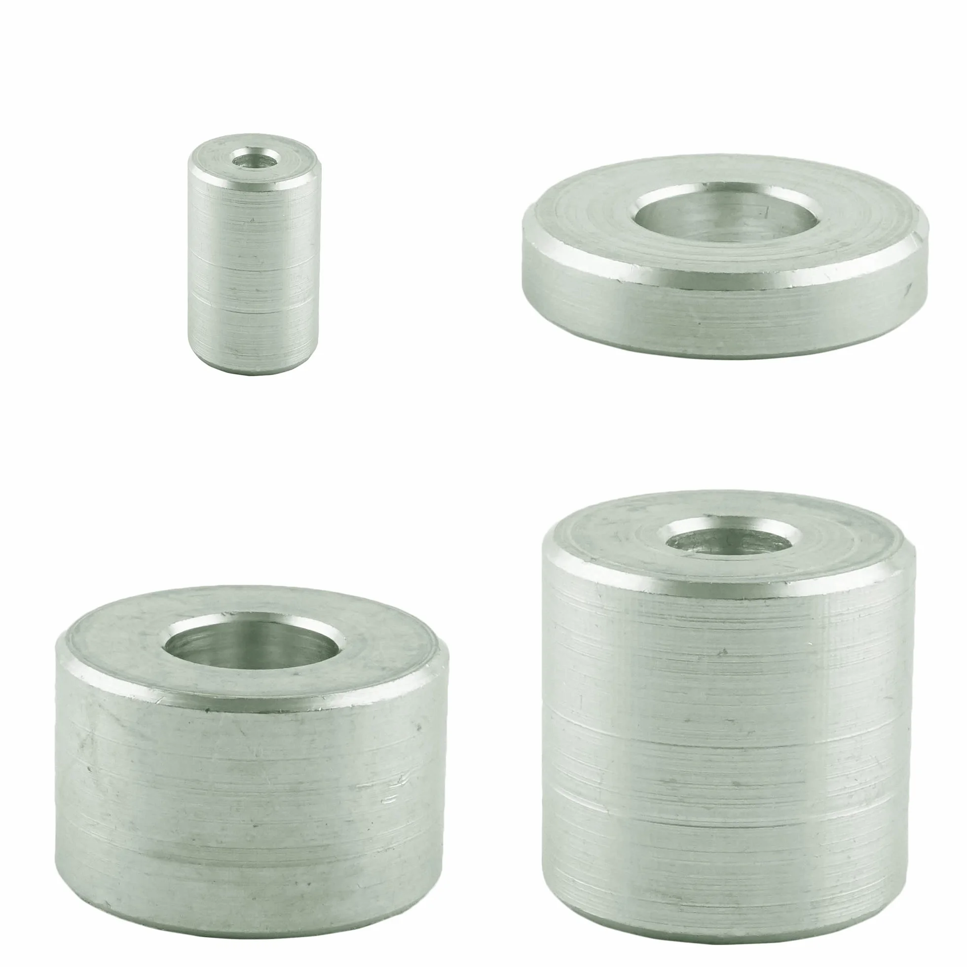 Tuleja dystansowa z aluminium do M6 (5 sztuk) - Ø zewnętrzna: 20 mm; Ø wewnętrzna: 6,6 mm; długość: 20 mm - wspornik dystansowy - podkładka dystansowa - tuleja aluminiowa