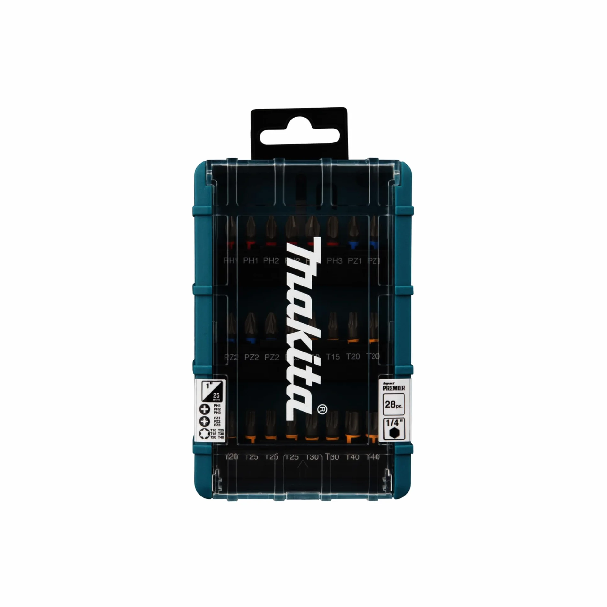 Makita E-25068 Impact Premier 28-częściowy zestaw bitów skrętnych