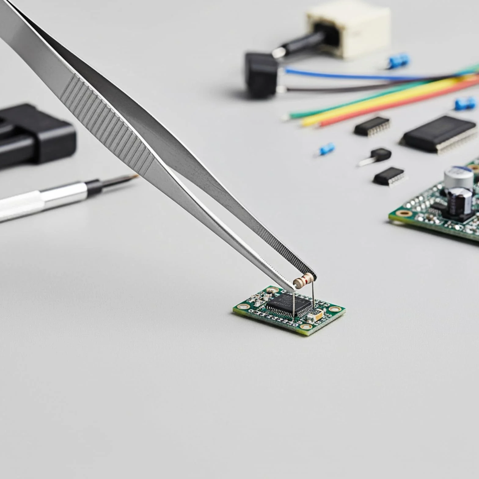 Aililong 2-częściowy zestaw pęsety 14 cm, zakrzywiona i prosta pęseta ze stali nierdzewnej, spiczasta i matowa, antypoślizgowa, uniwersalna, do elektroniki, prac laboratoryjnych i zwierząt wodnych