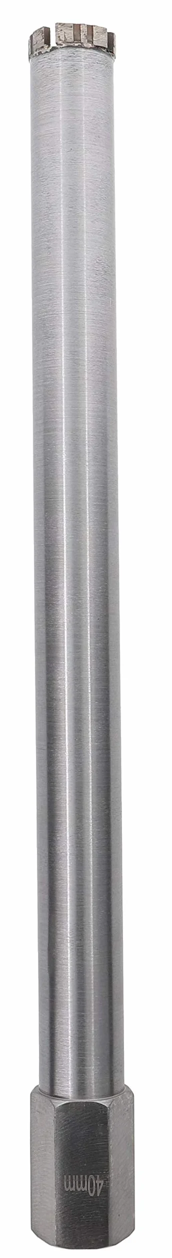 PRODIAMANT wiertło do wiercenia na mokro ø 42 mmdo wiertarki rdzeniowej z wodą długość robocza 450mm mocowanie 1 1/4 cala UNC, beton, beton zbrojony, kamień i mur