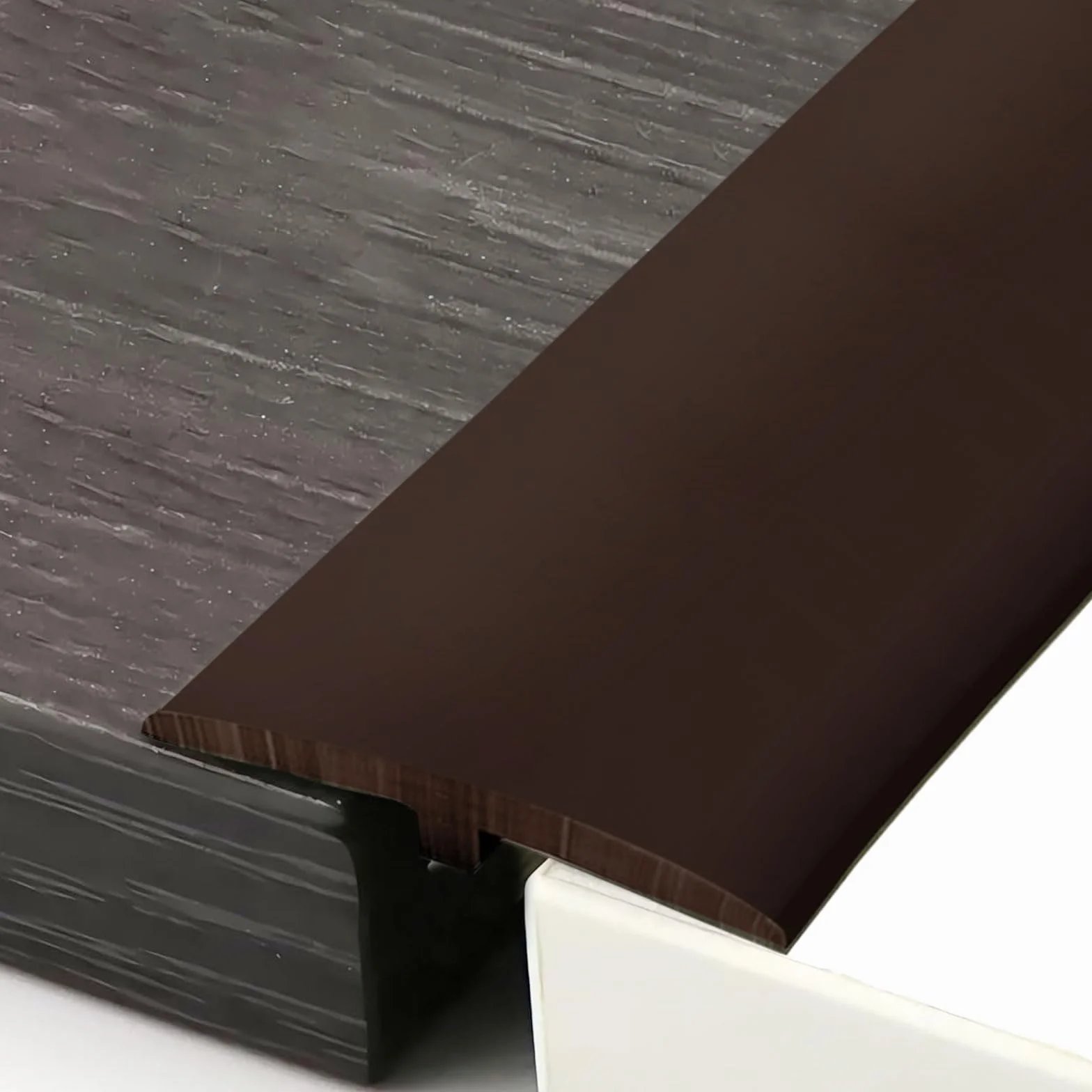 Profil przejściowy samoprzylepny, T Profil listwa przejściowa 5×300 cm, Samoprzylepny pasek przejściowy z PVC T Profil listwa progowa, Podłoga do progów i połączeń podłóg z płytek laminatu