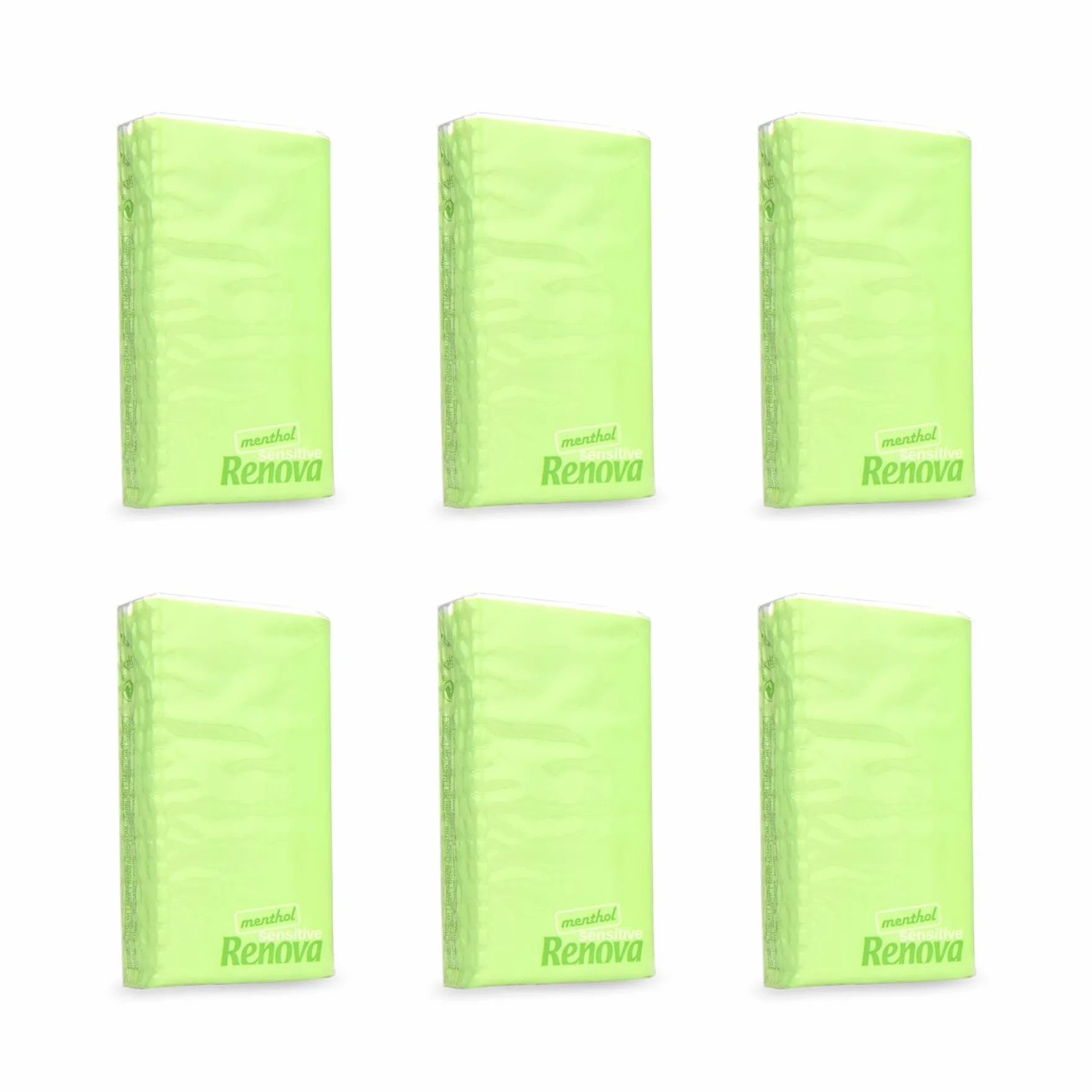 Renova Sensitive Menthol 200072944 Chusteczki, Biały, 6 sztuk