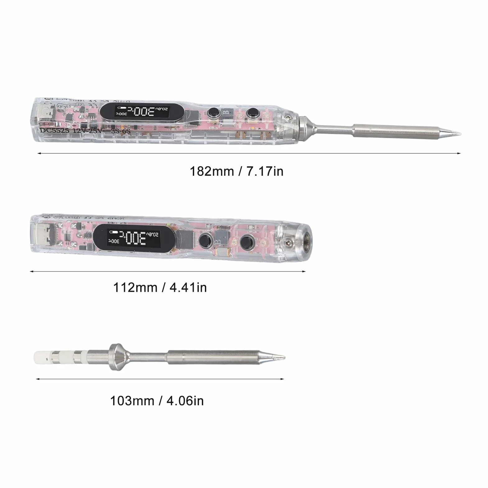 Zestaw Cyfrowej Lutownicy 100 W, Elektryczna DC12V-25V Spawalnicza Pistolet O Stałej Temperaturze, Lampka OLED Przenośna Z Głowicą TS B2