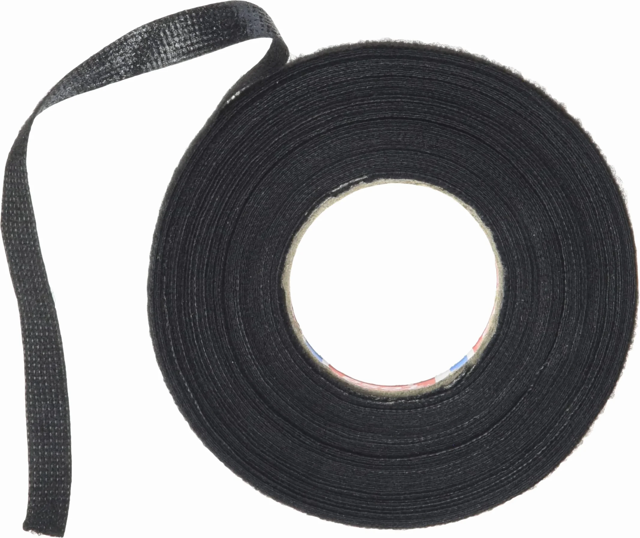 TESA Taśma z włókniny PET 51608 taśma izolacyjna do wiązek kablowych bawełna taśma klejąca (9 mm x 15 m), czarna