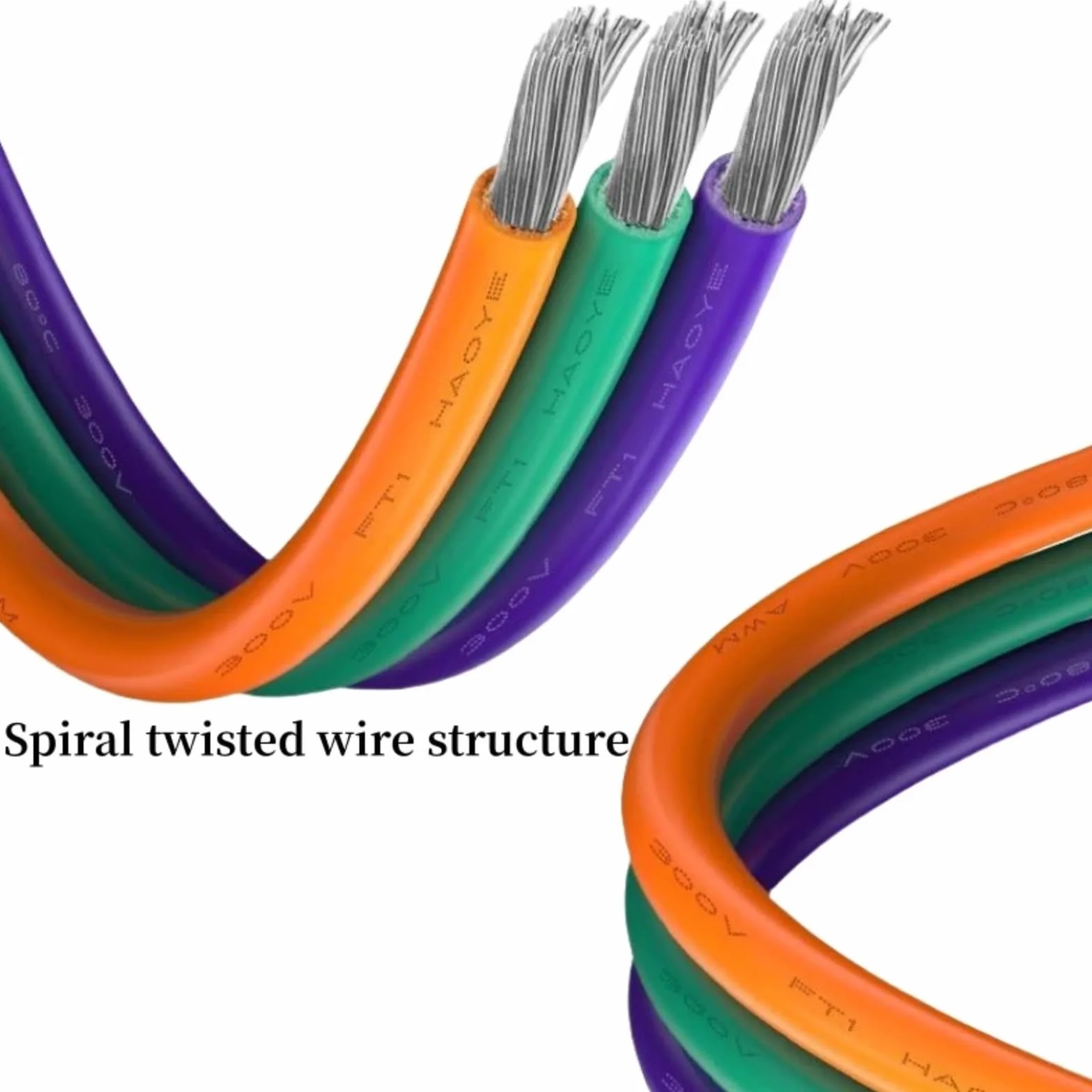 (5 kolorów Mix Kit) UL1007 PVC Cable 16 18 20 22 24 26 28 30AWG (Box 2; 30AWG 20 m x 5 rolek)