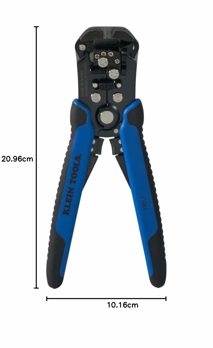 Samoregulujący się ściągacz i obcinacz do drutu, 10-20 AWG Klein Tools 11061, niebieski/srebrny