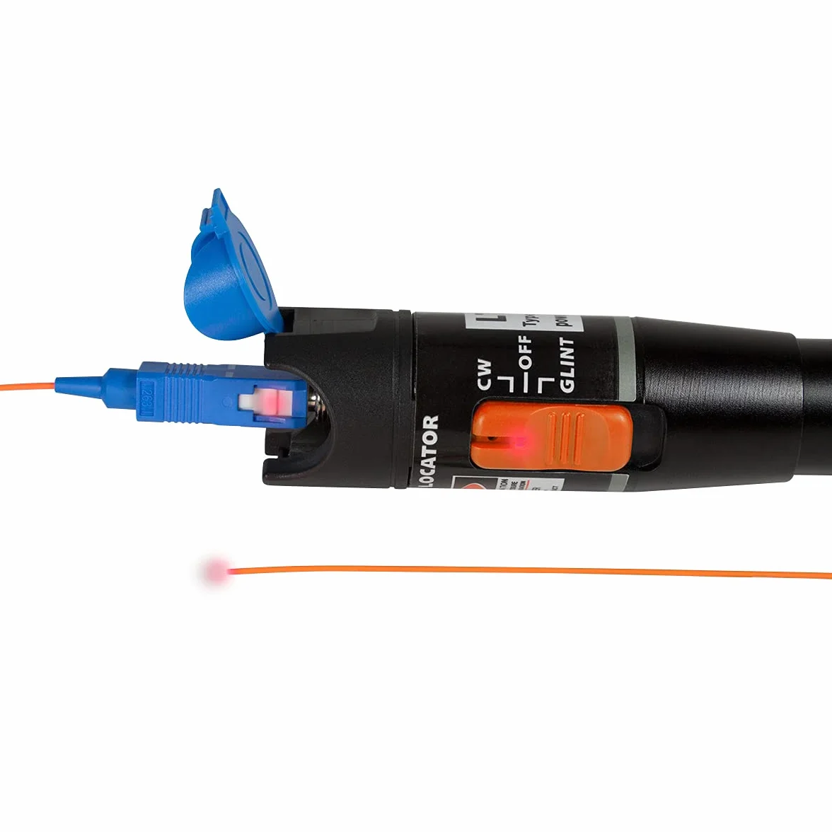 LogiLink Profesjonalny tester ciągłości WZ0049 światłowodowy (Fiber Checker) 10 mW do tulejek 2,5 + 1,25, czarny
