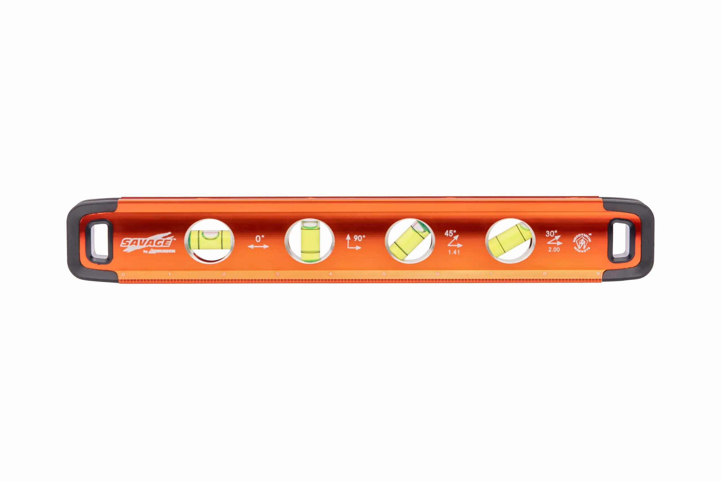 Swanson Tool Co SVT011 Savage aluminiowa poziomica torpedowa z magnesami neodymowymi, czarna, 28 cm