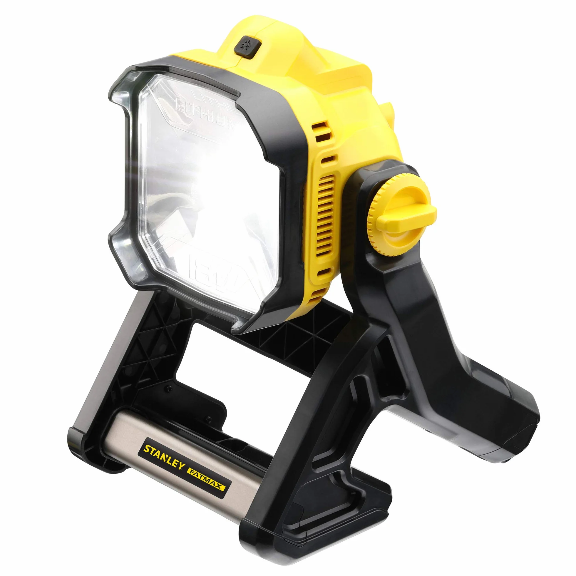 Stanley FatMax FMCL001B akumulatorowy reflektor budowlany (18 V, obracana głowica, zmienne natężenie światła, dostawa bez akumulatora i ładowarki)