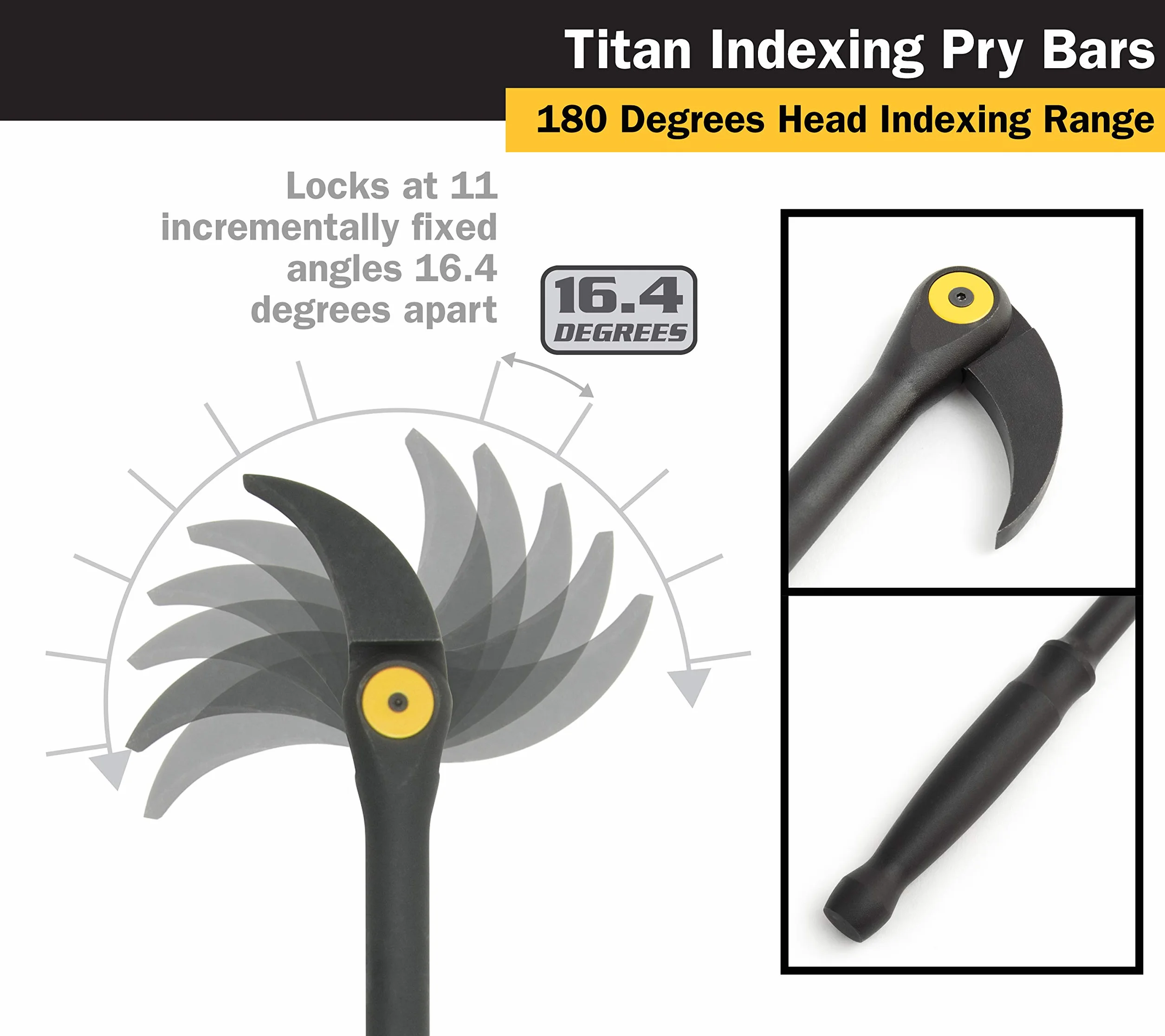 Titan Tools 17808 Indexable Pry bar, 17808