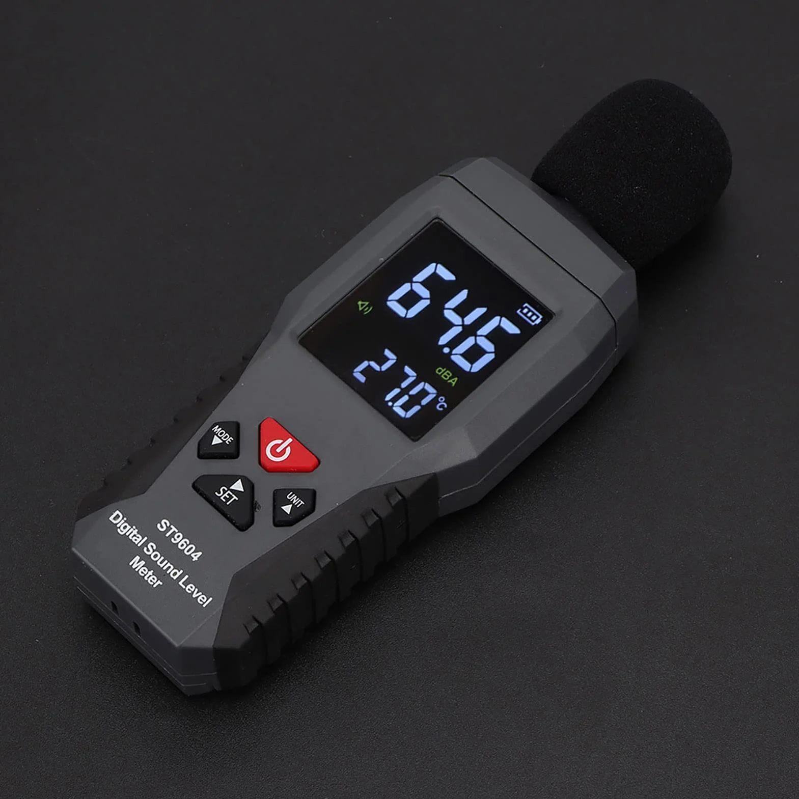 Sonometr SMART SENSOR Dźwięk Rejestrator poziomu dźwięku Tester szumów Audionumeryczny miernik dźwięku, zakres pomiarowy 30-130 dB