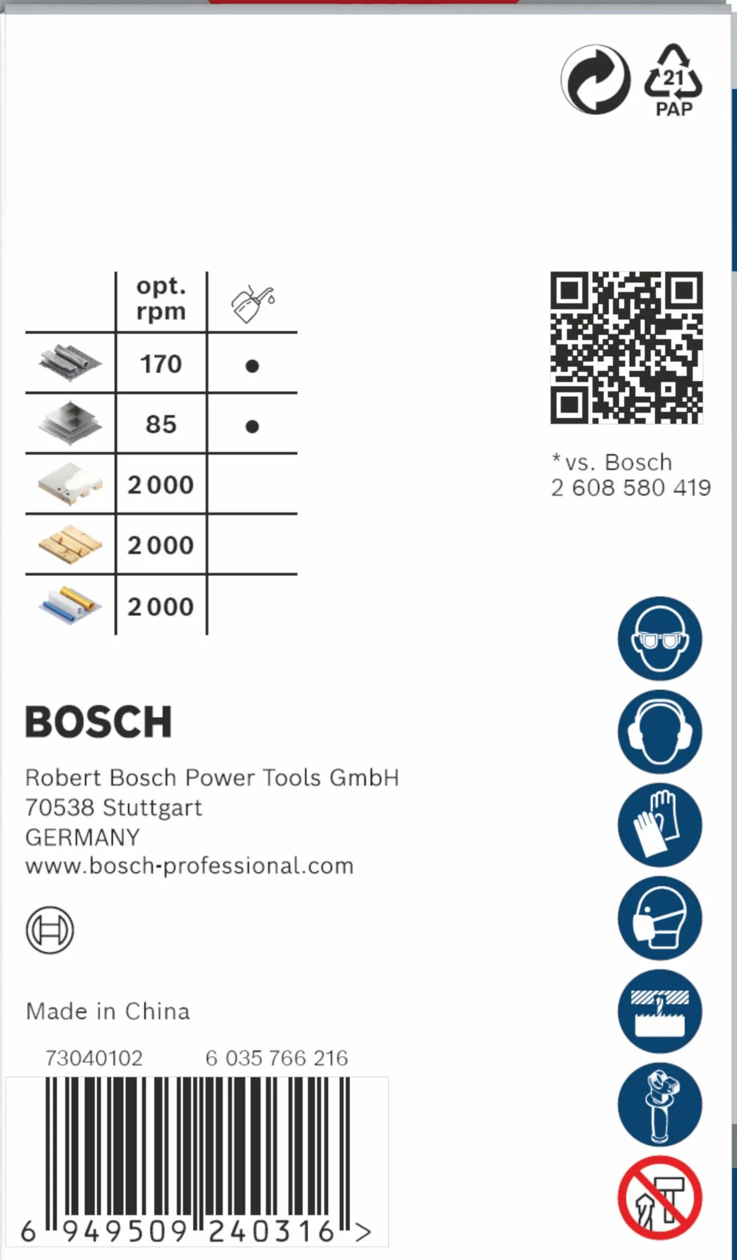 Bosch 1x Piła otwornica PRO Multi Material Power Change Plus (do Miękkie drewno, Płyta gipsowo-kartonowa, Ø 51 mm, Professional Akcesoria Wiertarki/Wkrętarki)
