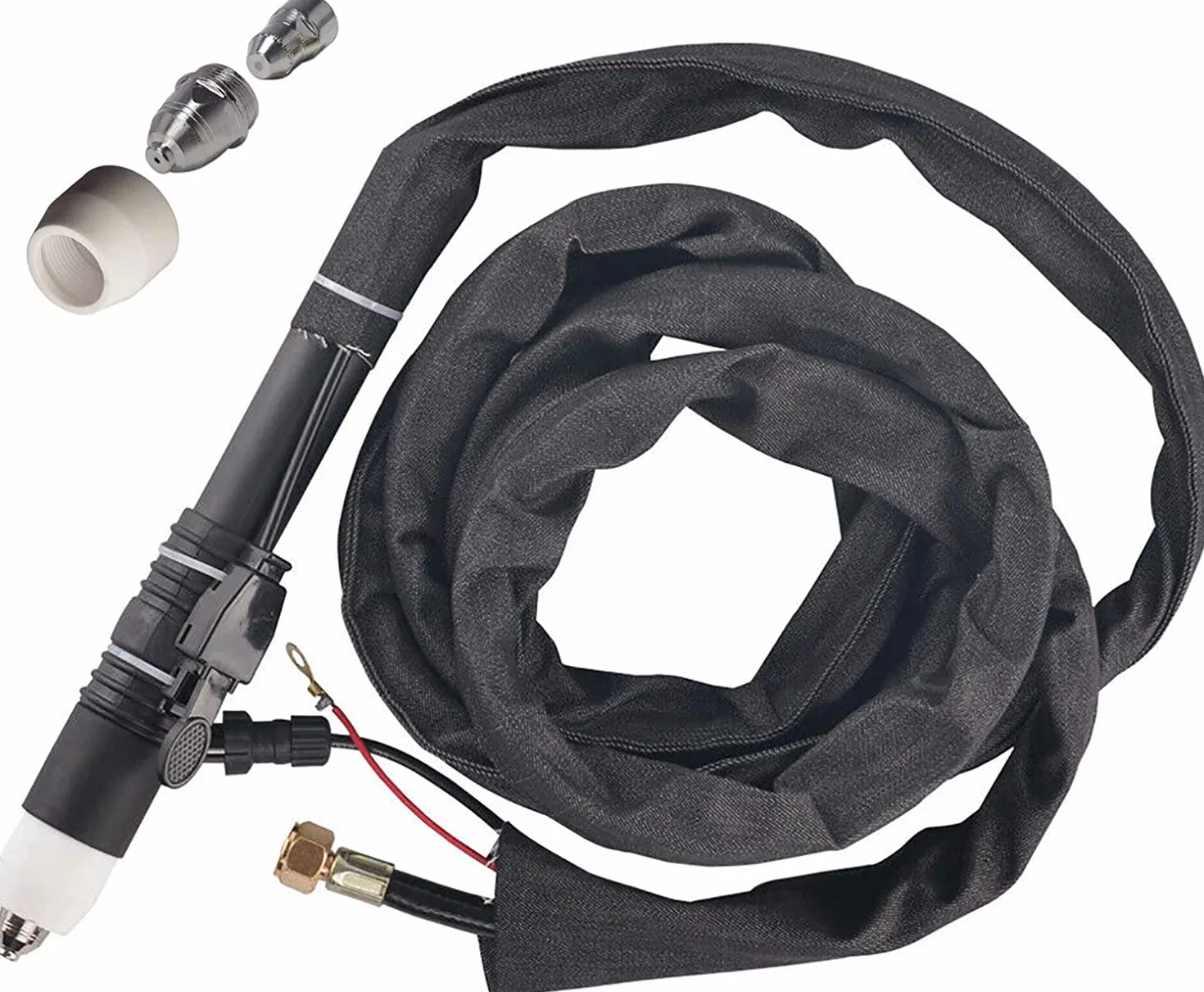 SUSEMSE P-80 Palnik do cięcia plazmowego z falownikiem, pistolet do cięcia plazmowego z łukiem pilotującym, uruchomienie bez dotykania, 2 styki, pasuje do CNC CUT50P CUT60P, maszyna do cięcia