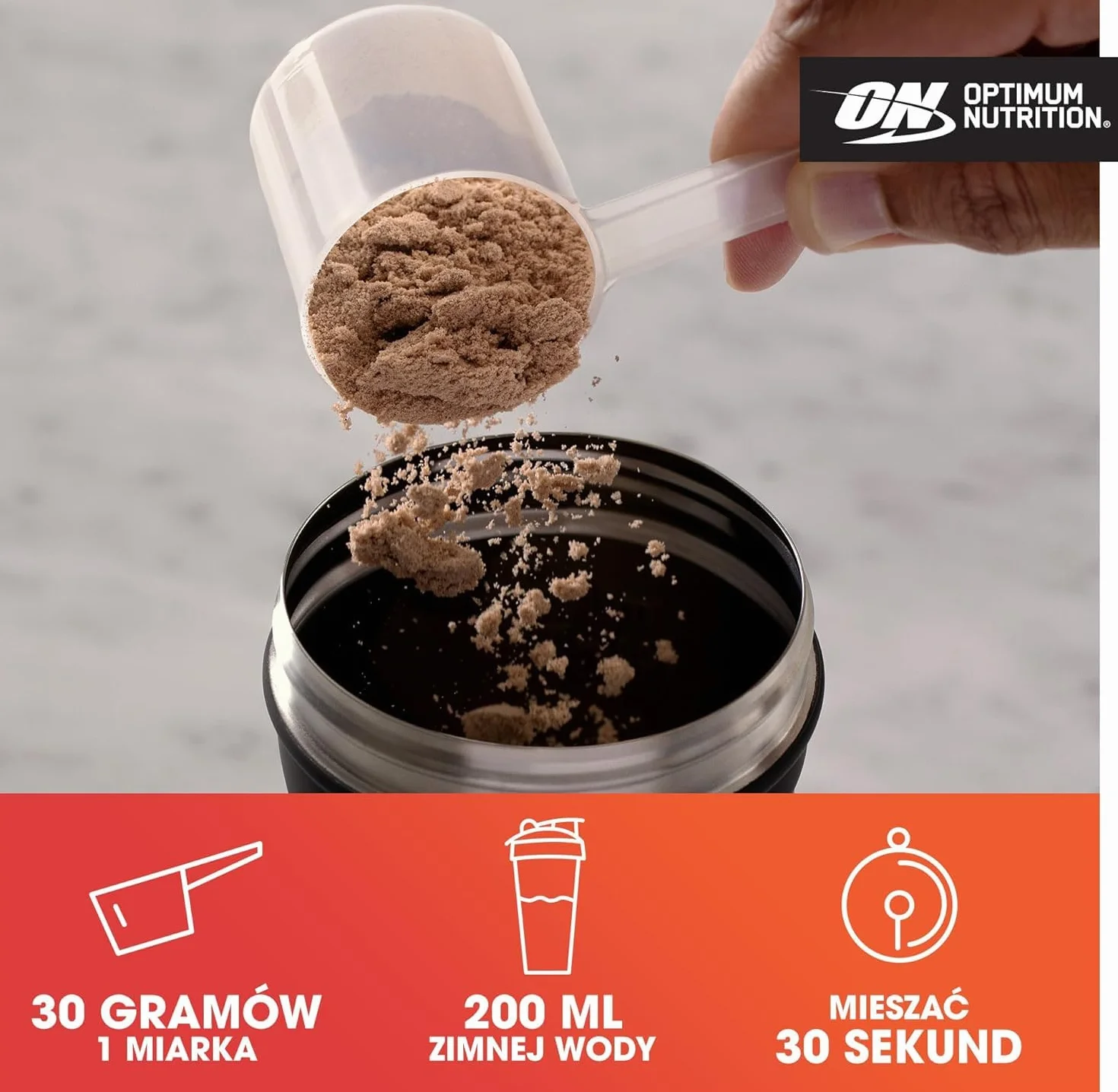 Optimum Nutrition Gold Standard 100% Whey Białko Serwatkowe Podwójna Czekolada 899g 29 Porcji