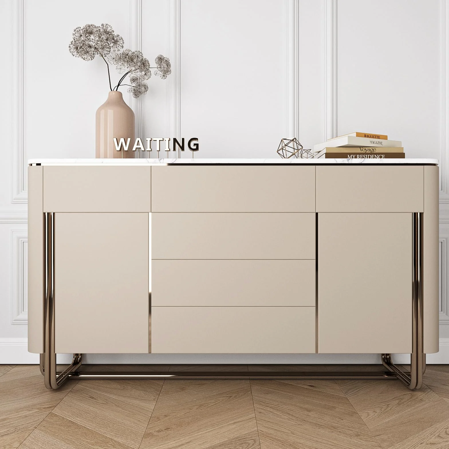 VEELIKE Matowa beżowa tapeta winylowa samoprzylepna 40 cm × 900 cm