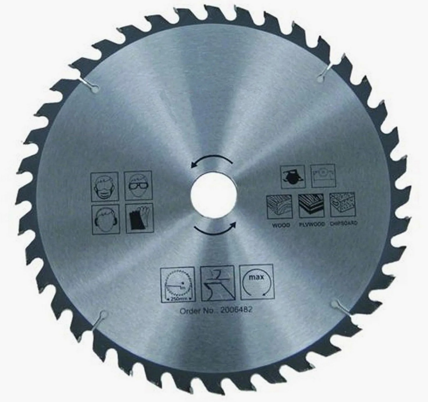 Brzeszczot do drewna Ø 400 x 30 mm / 36 zębów | przenośna piła tarczowa | HM - węglik | do piły do drewna | do przenośnej piły tarczowej