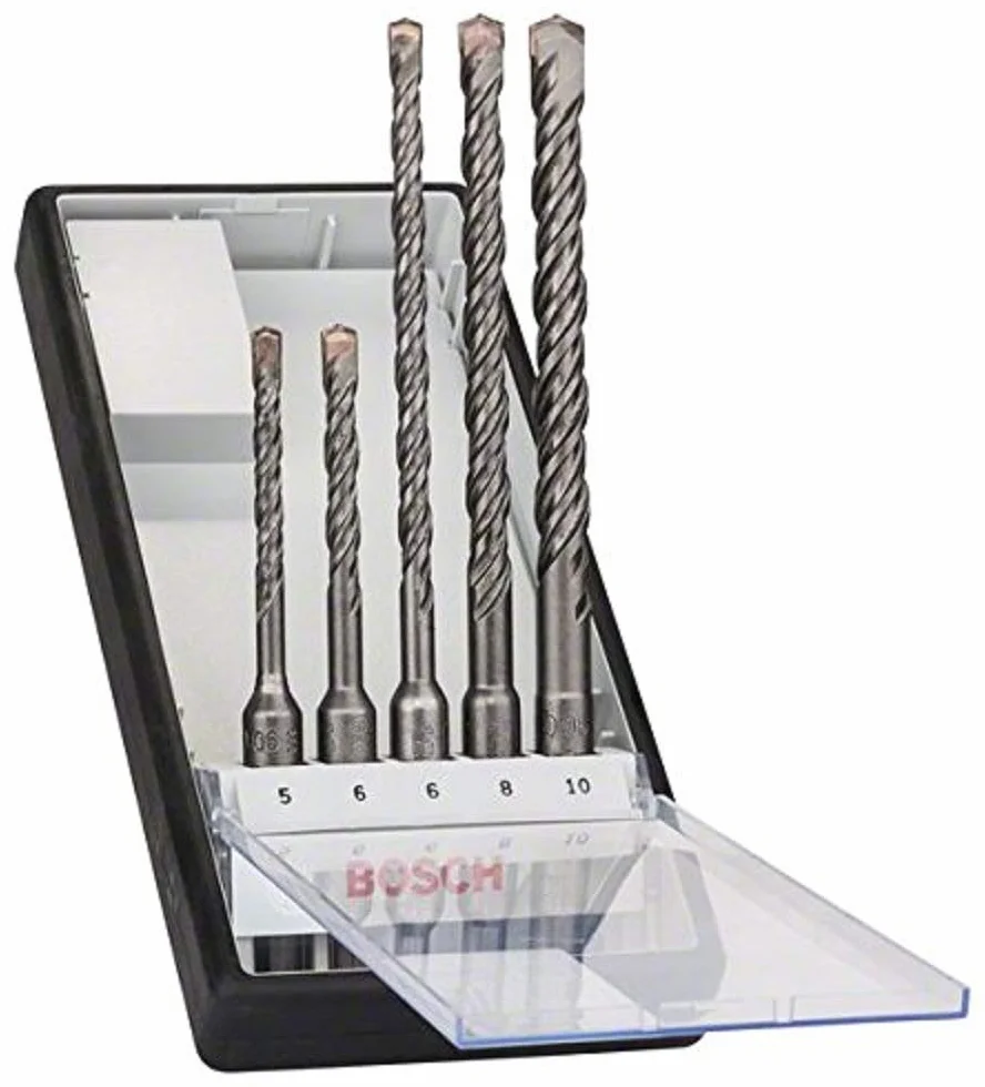 Bosch Professional 5-częściowy zestaw wierteł udarowych Robust Line SDS Plus-5 (do betonu, akcesoriów borhammer)