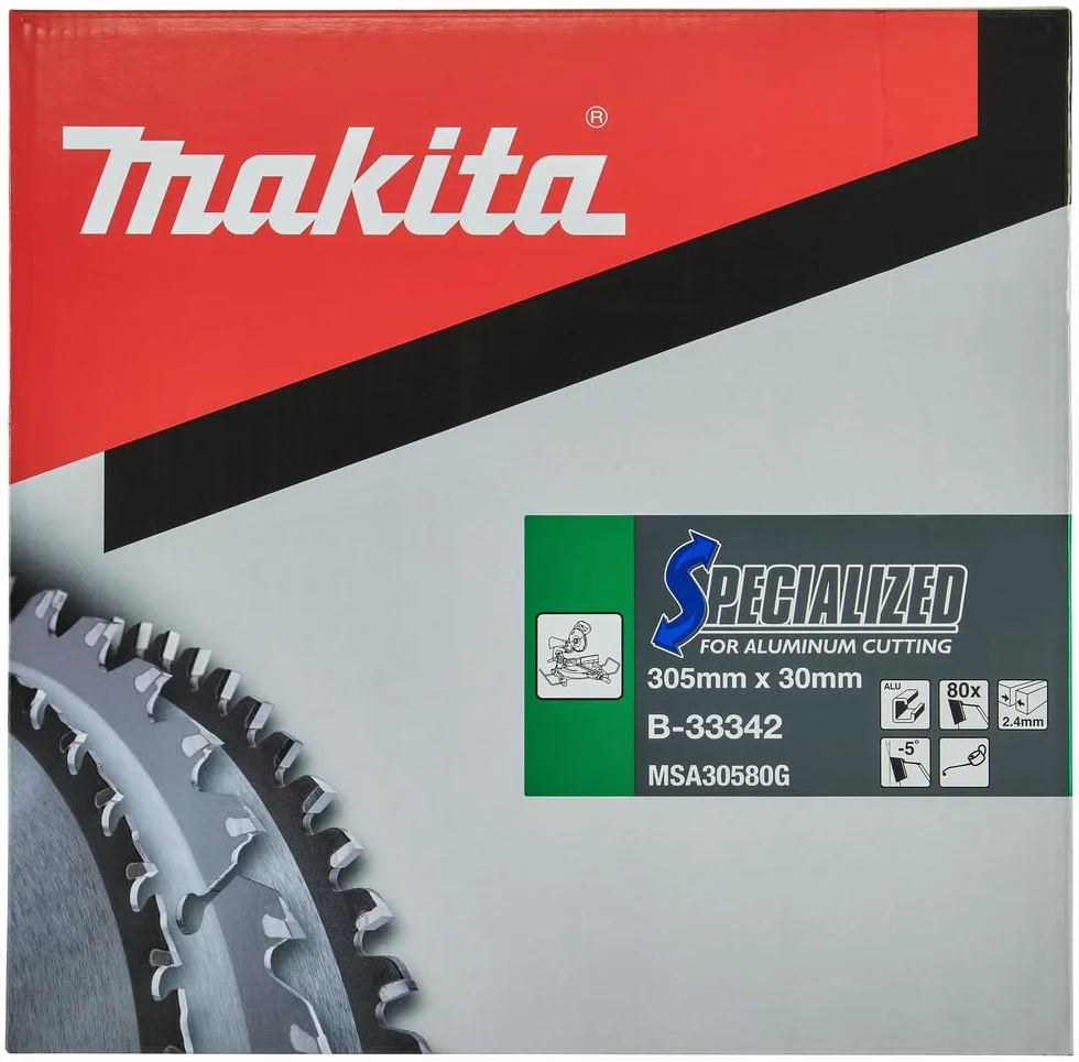 Makita B-33342 Specjalistyczny brzeszczot tarczowy 305x30mm 80T Aluminium