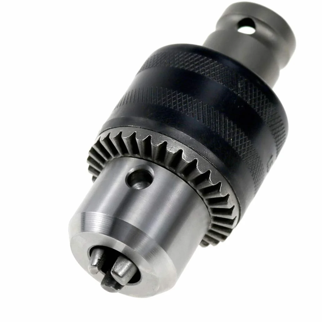 Uchwyt wiertarski o pojemności 1,5 – 13 mm do pneumatycznego klucza udarowego - narzędzie konwertujące, nasadka kwadratowa 1,27 cm (1/2 cala) adapter 1/2-20 UNF Mount wolovo